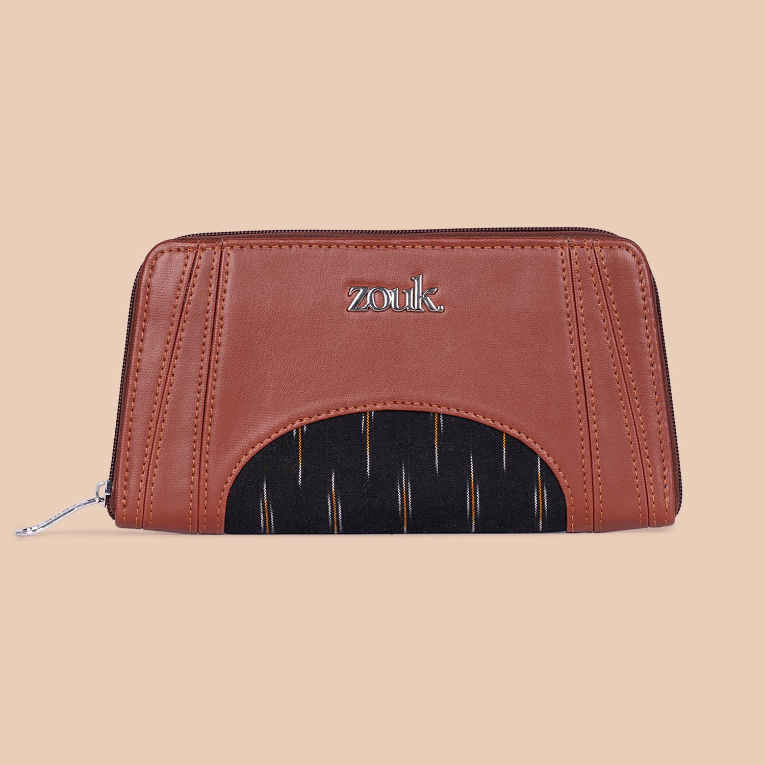 Arika Zipper Wallet - Ikat GreRe - Image 2