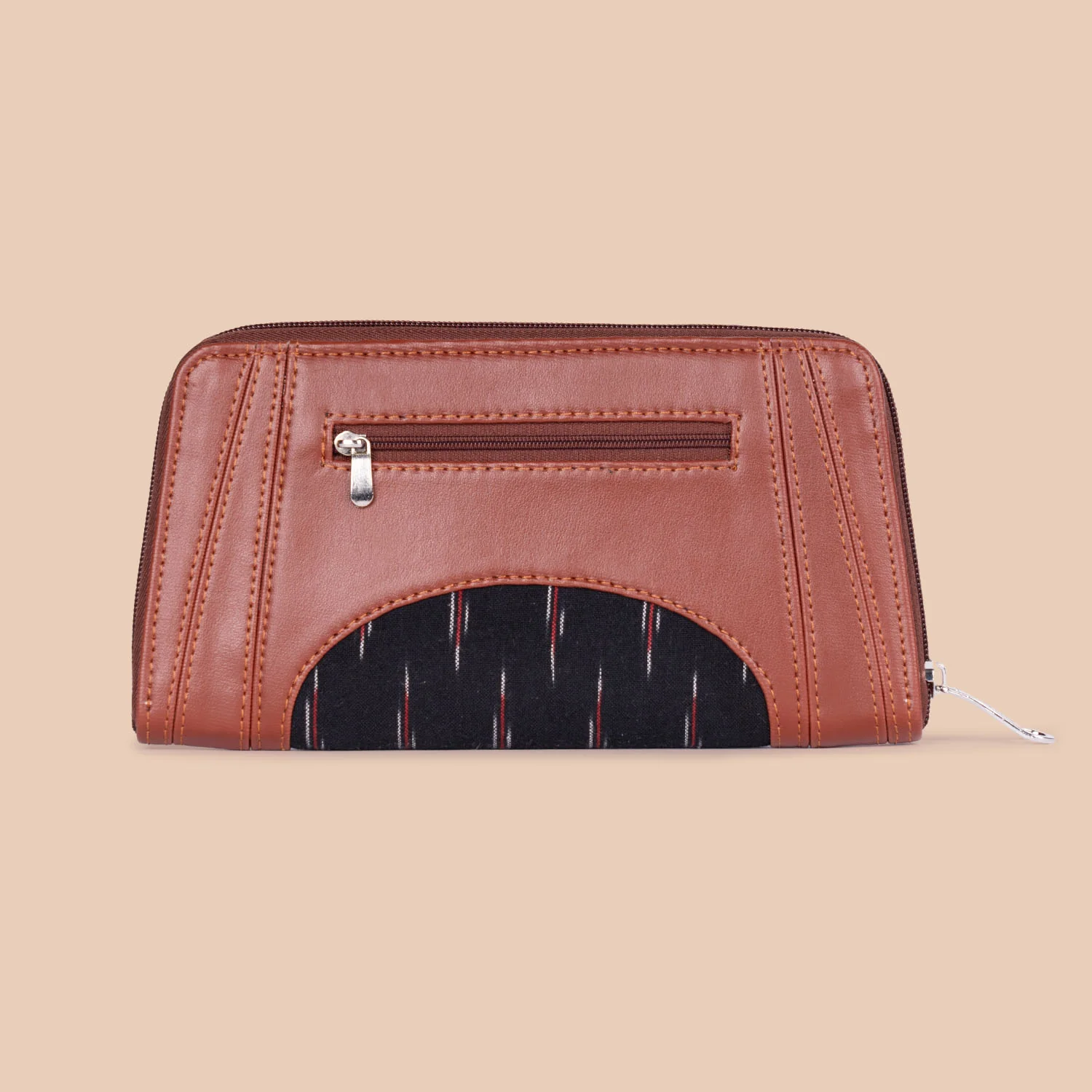 Arika Zipper Wallet - Ikat GreRed - Image 3