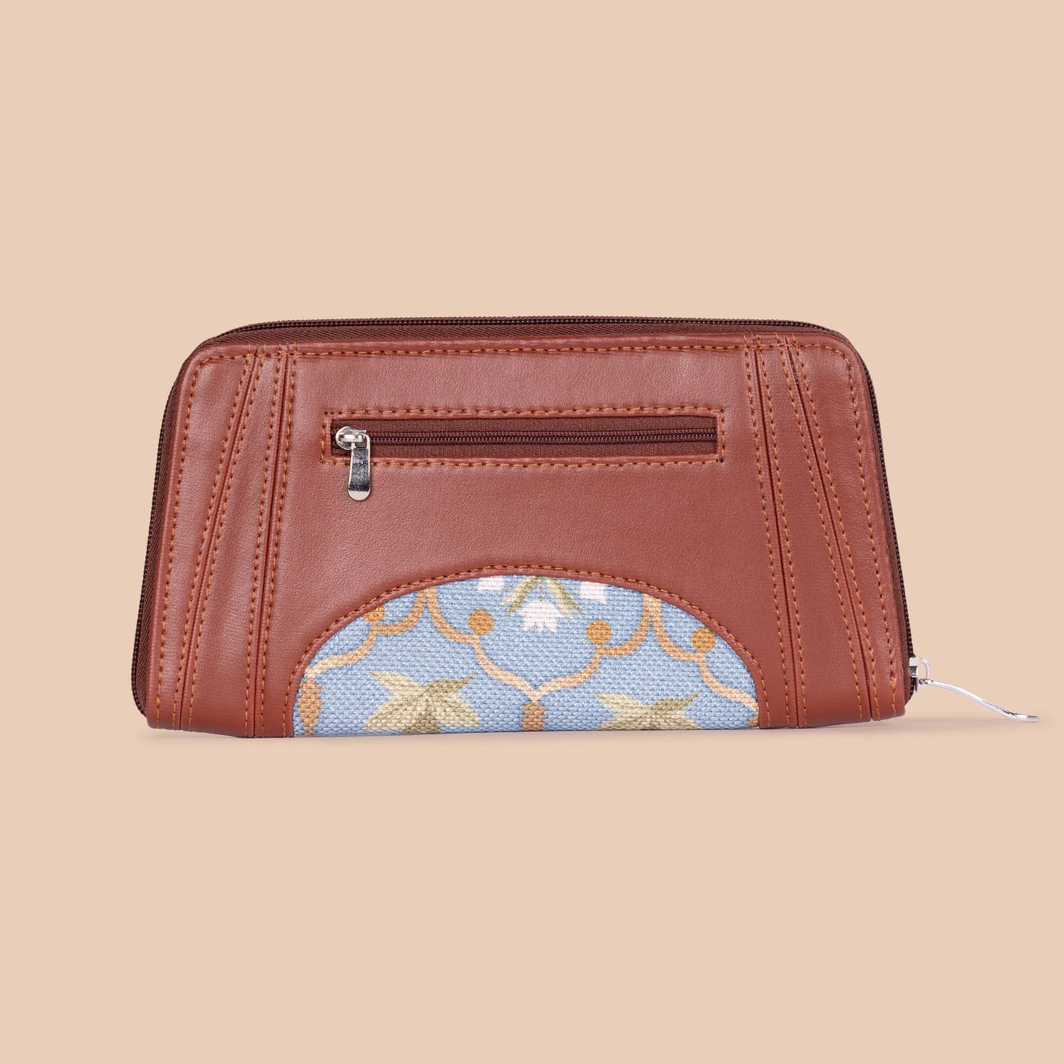 Arika Zipper Wallet - Jaipur Fresco Blue - Image 3