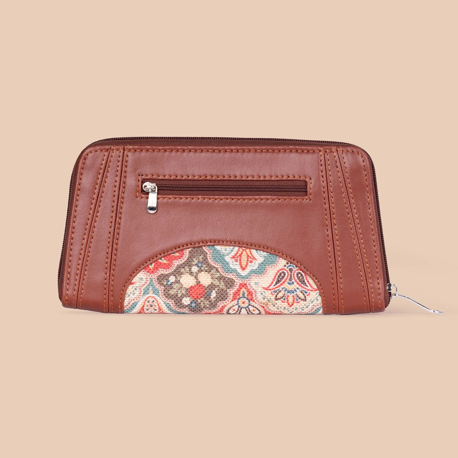 Arika Zipper Wallet - Mughal Art Multicolor - Image 3