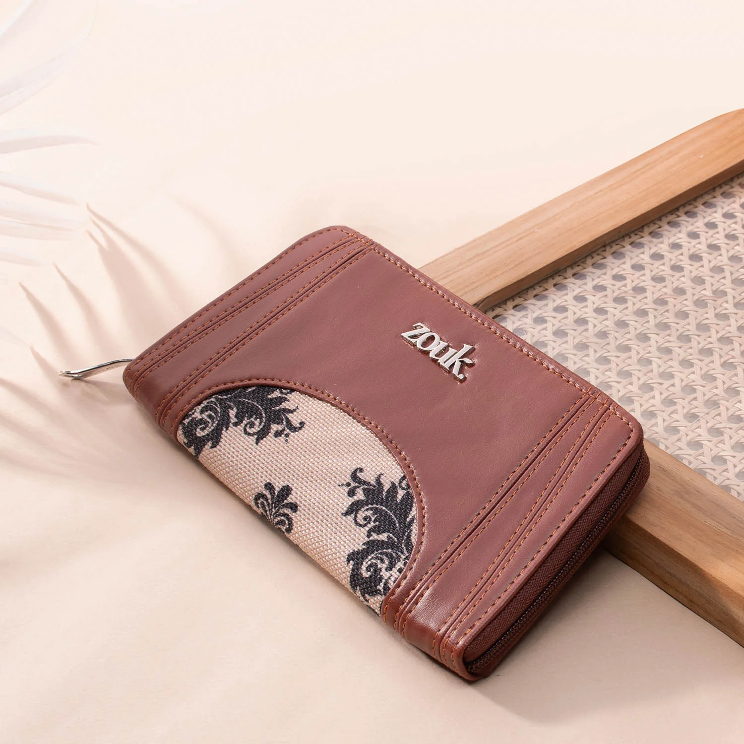 Arika Zipper Wallet - Mughal Motif - Image 2