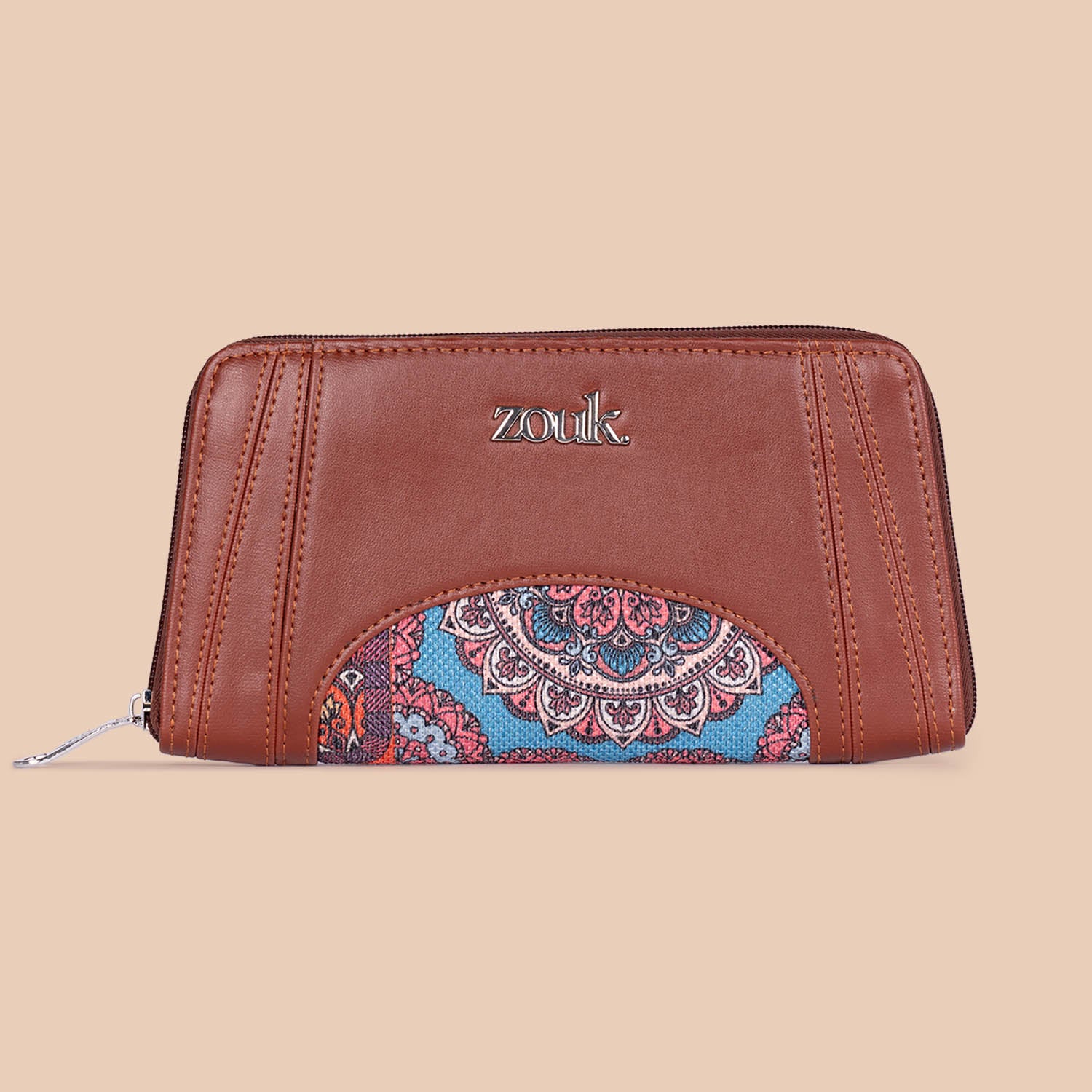 Arika Zipper Wallet - Multicolor Mandala Print - Image 3