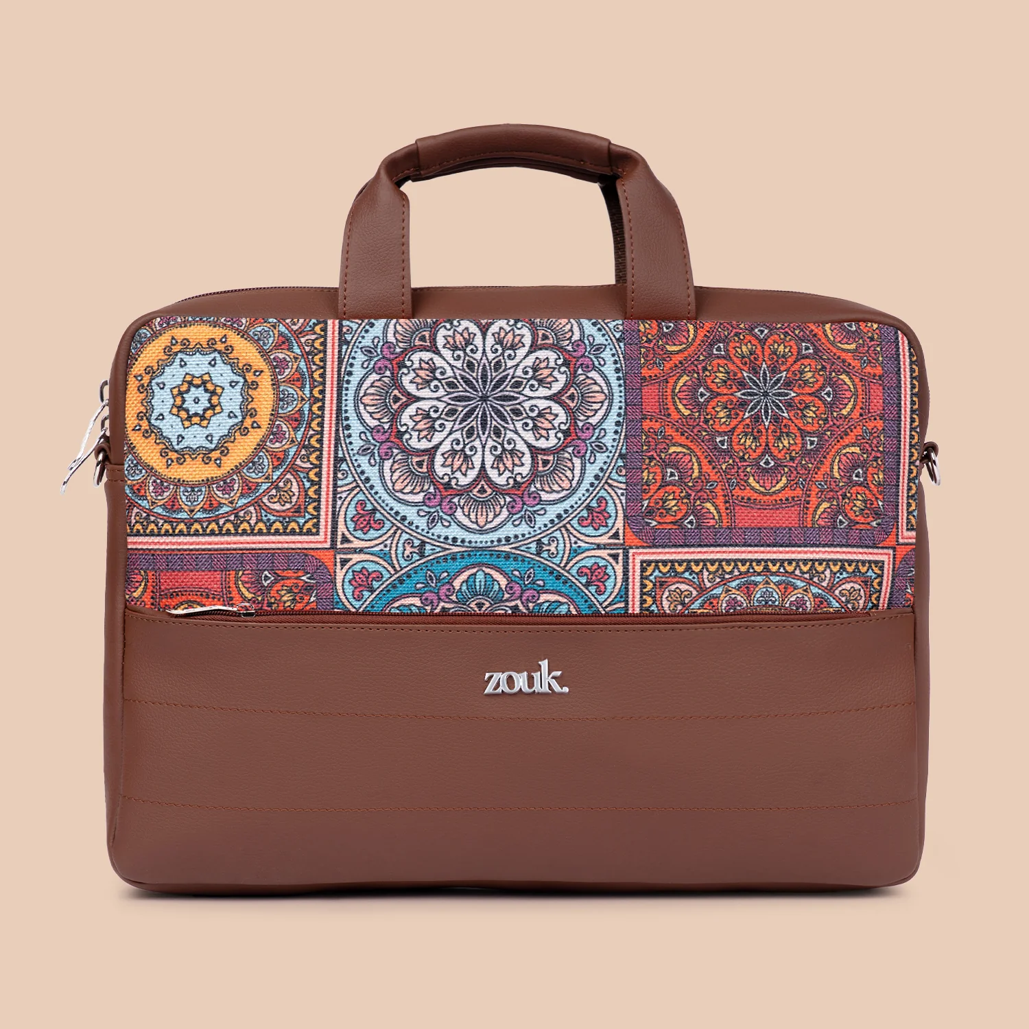Arin Laptop Bag - Multicolor Mandala Print - Image 3