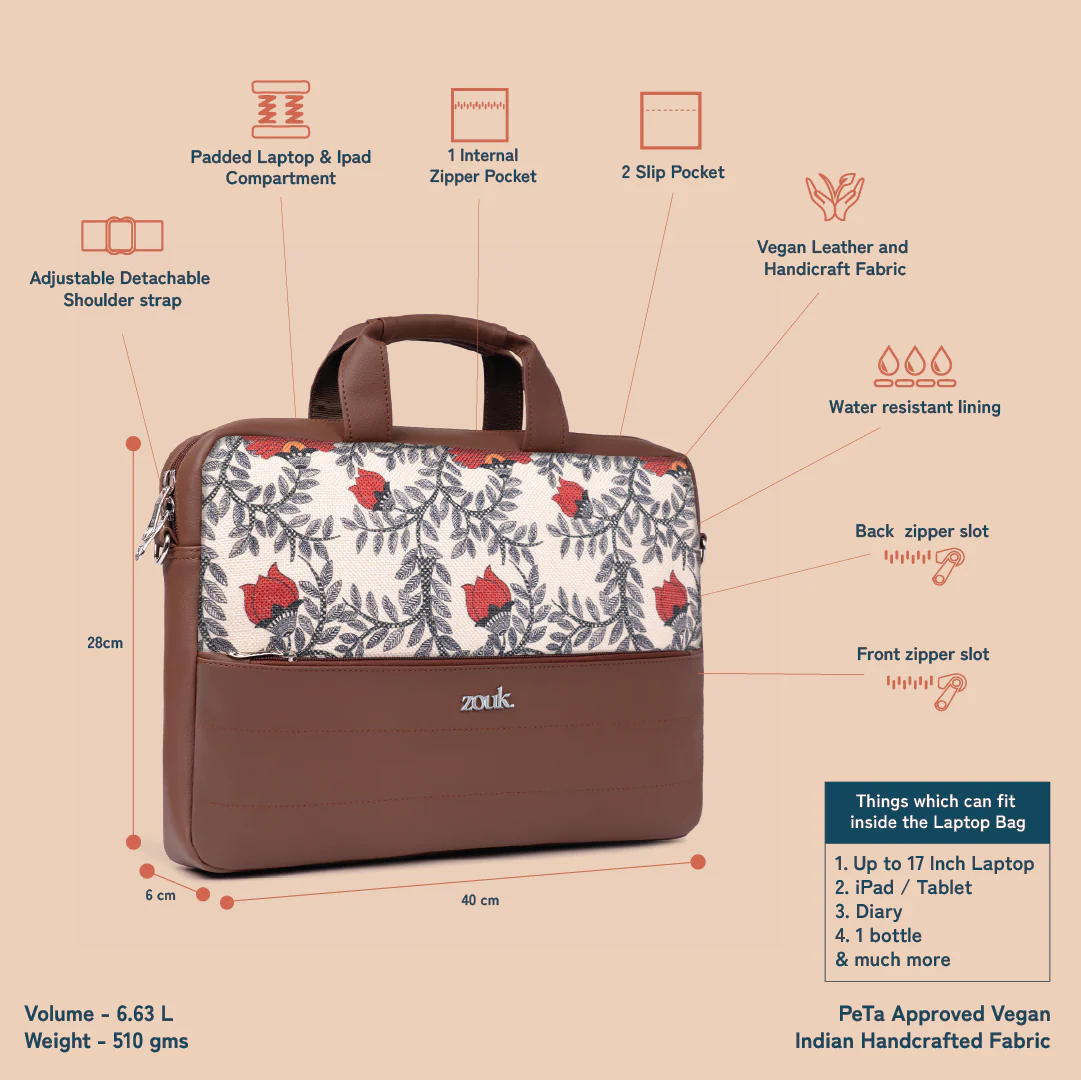 Arin Laptop Bag - Nawabi Couture - Image 5