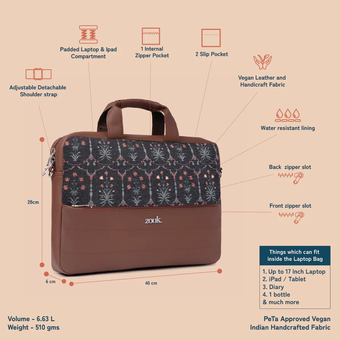 Arin Laptop Bag - Taj Guldasta - Image 6