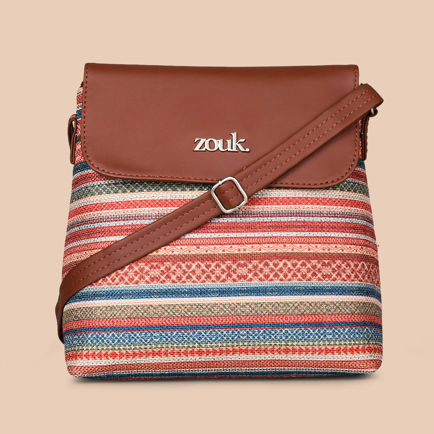 Assam Tapestry Flap Sling Bag - Image 2
