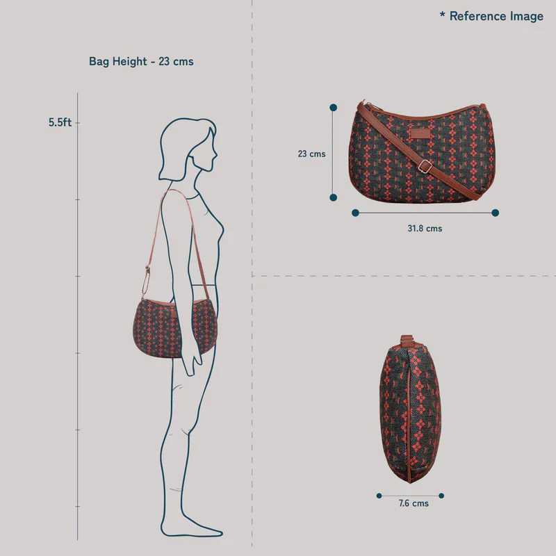 Assam Tapestry Structured Shoulder Bag - Image 10