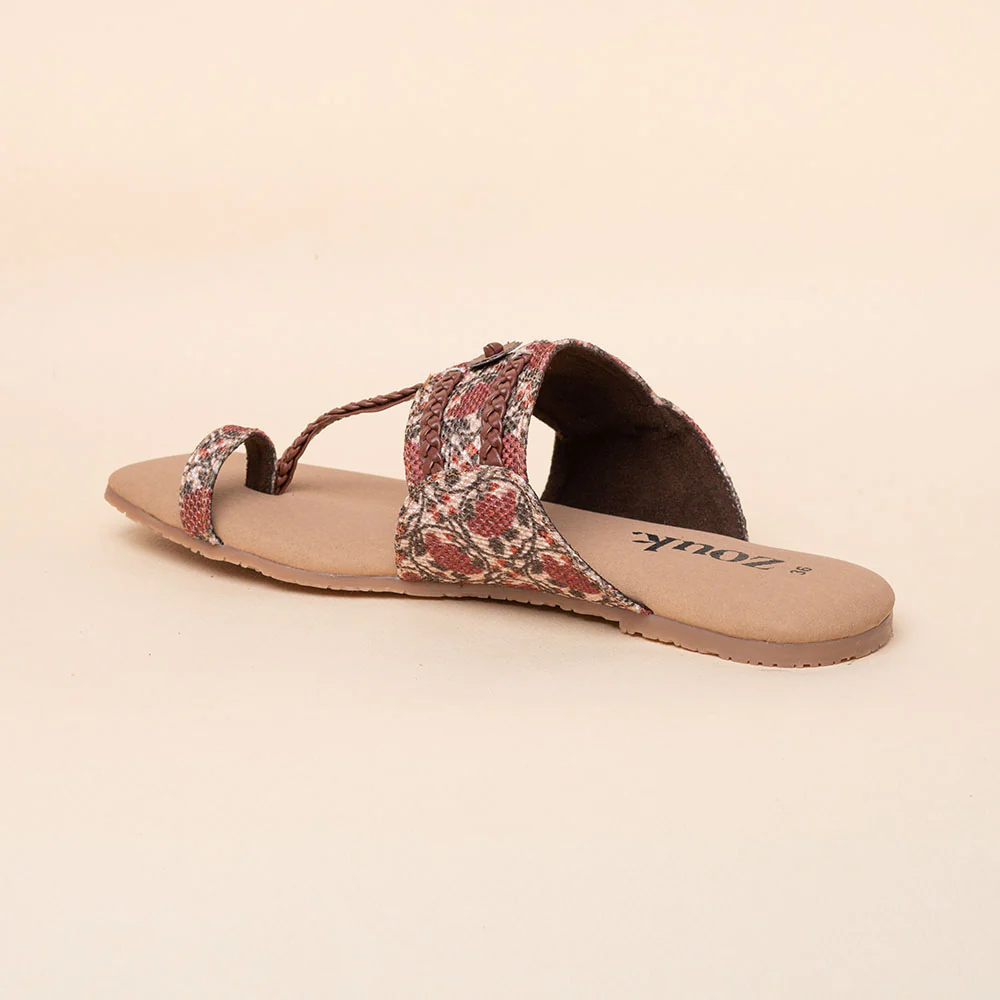 Auroville Botanica Braided Kolhapuri Chappal - Image 7