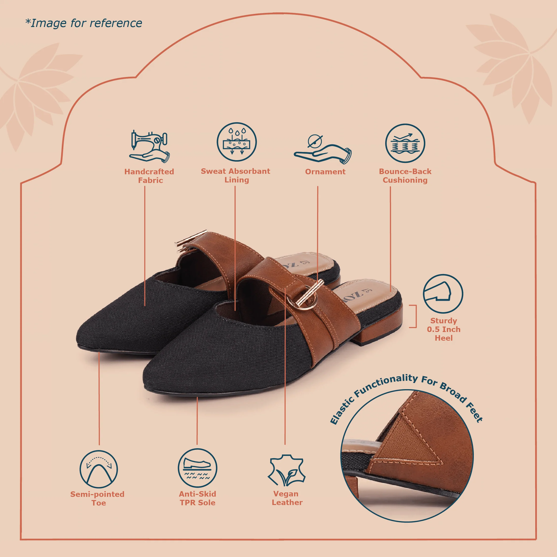 Auroville Botanica Office Pointed Mule - Image 4