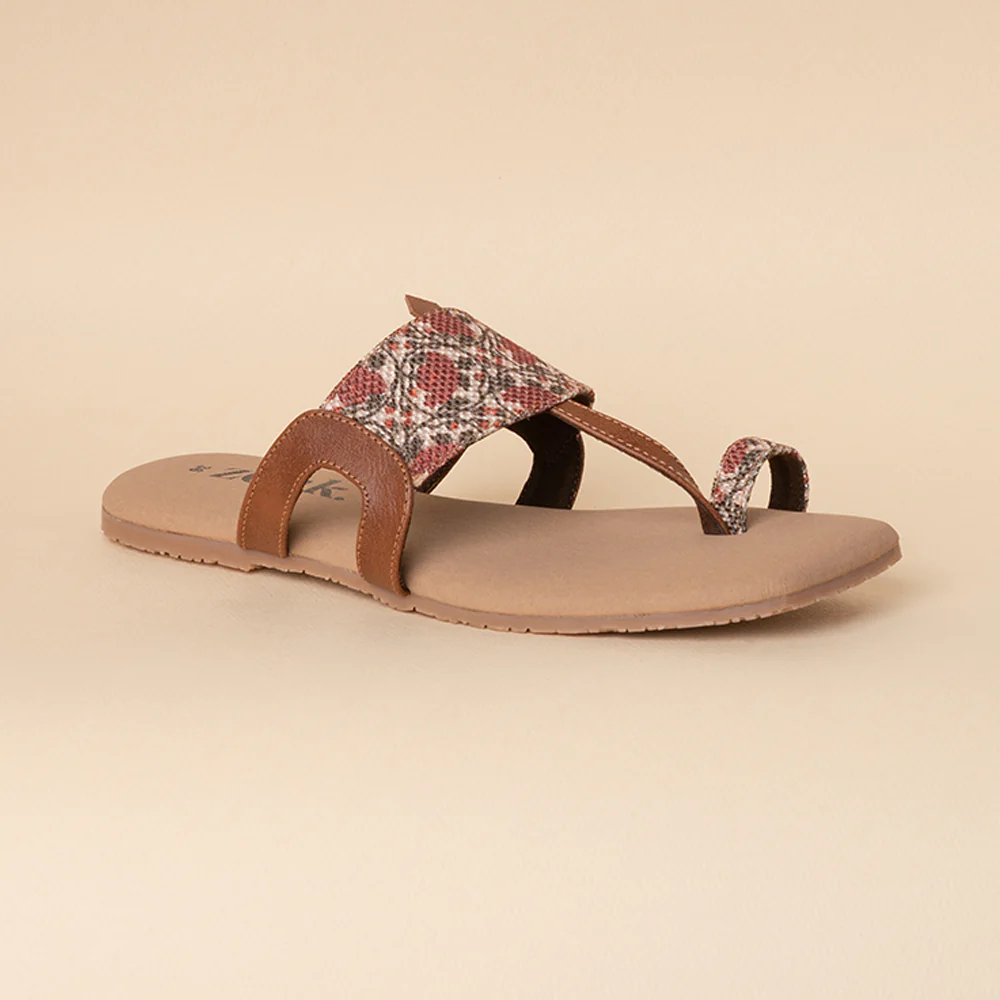 Auroville Botanica One Toe Kolhapuri Chappal - Image 6