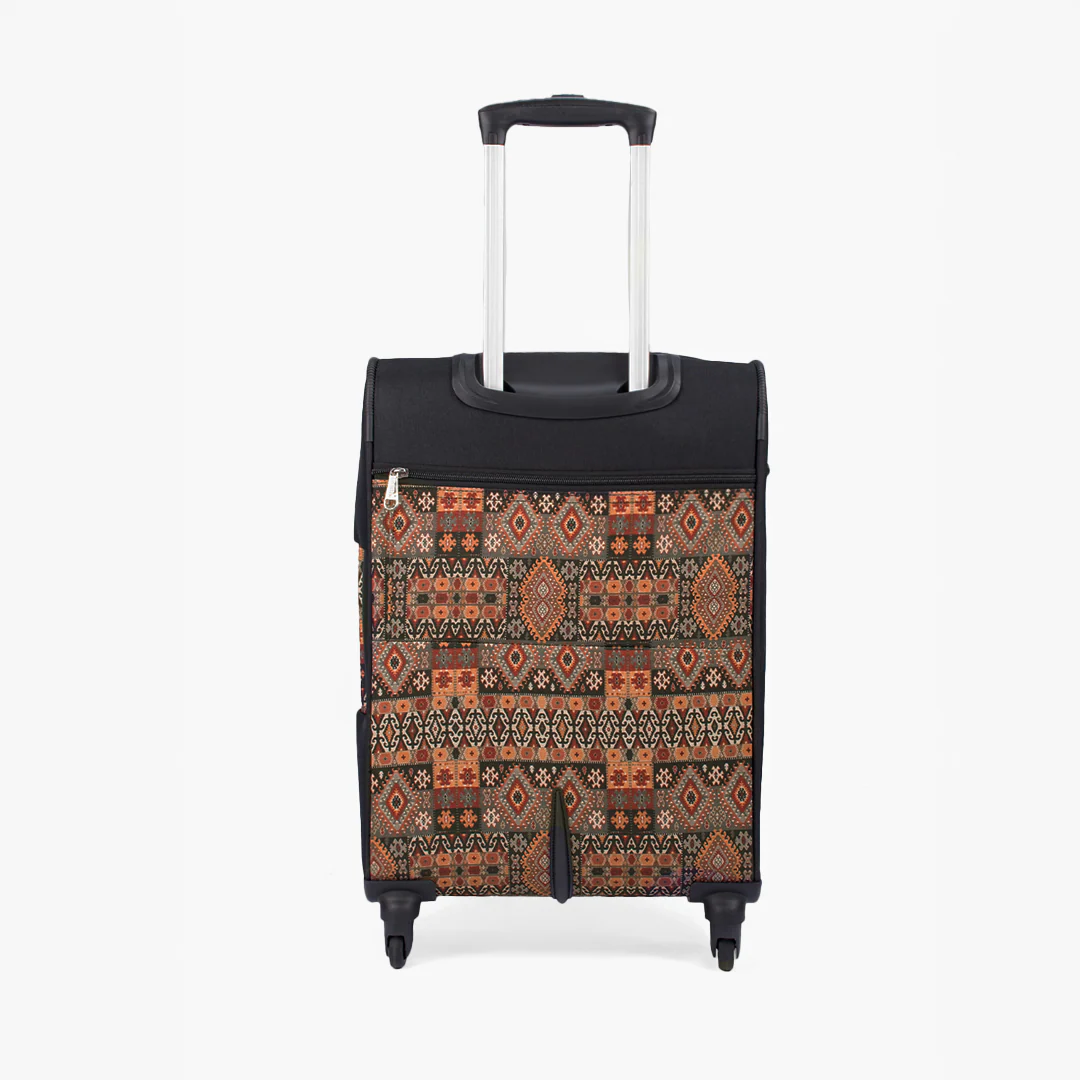 Banaras Elegance Saira Trolley Bag - (Black) - Image 2