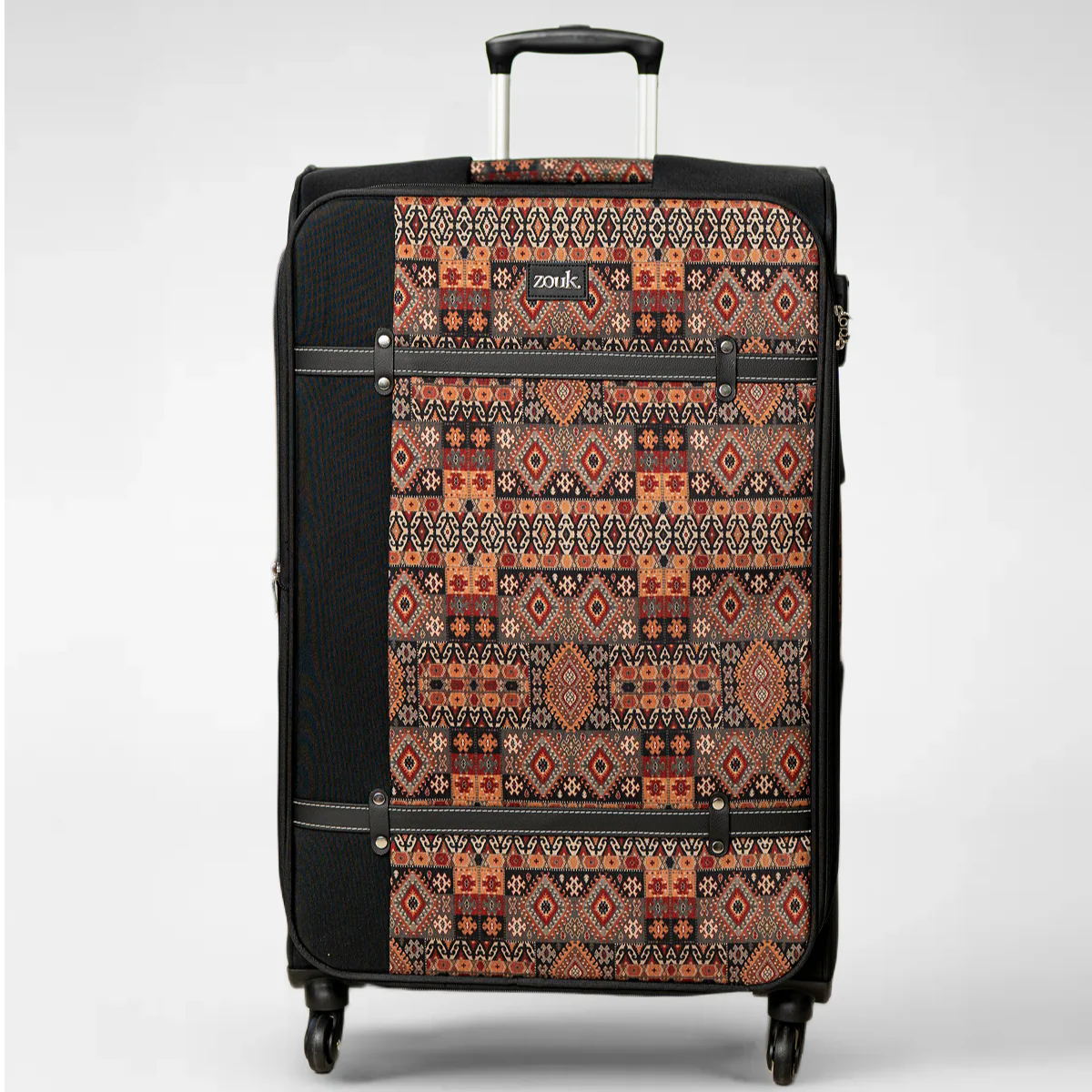 Banaras Elegance Saira Trolley Bag - Black (Large)