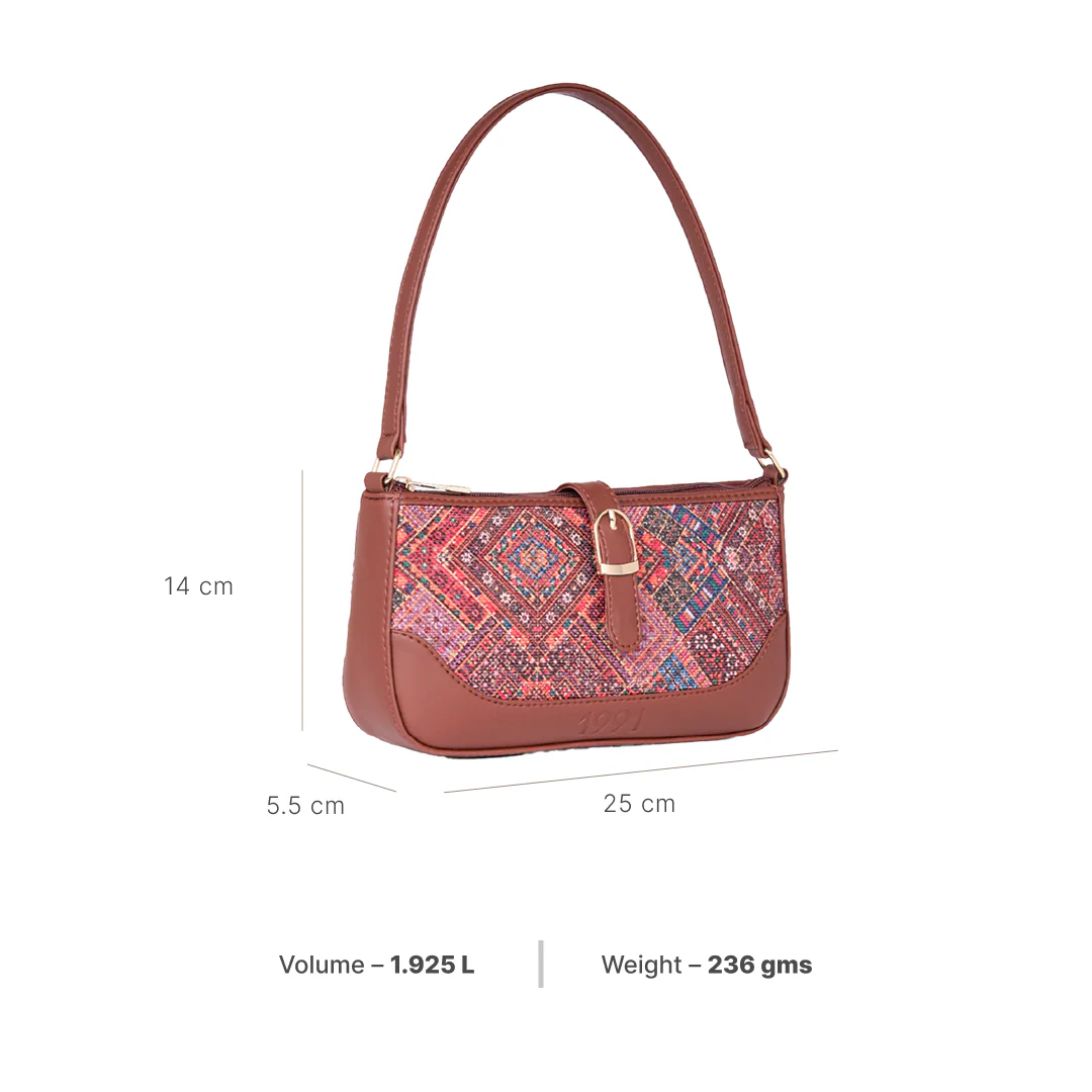 Bhuj Rabari Classic Sling Bag - 1991 by Zouk - Image 4