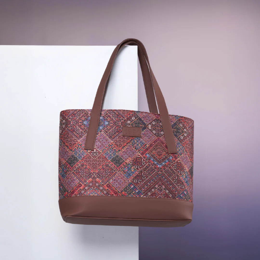 Bhuj Rabari Classic Tote Bag - 1991 by Zouk - Image 2