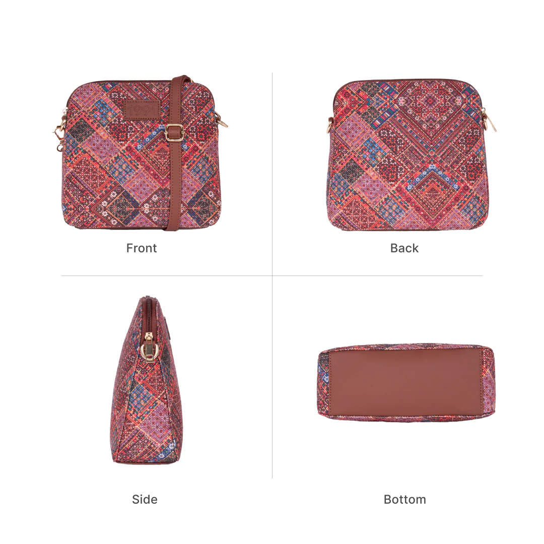 Bhuj Rabari Regular Sling Bag - 1991 by Zouk - Image 3