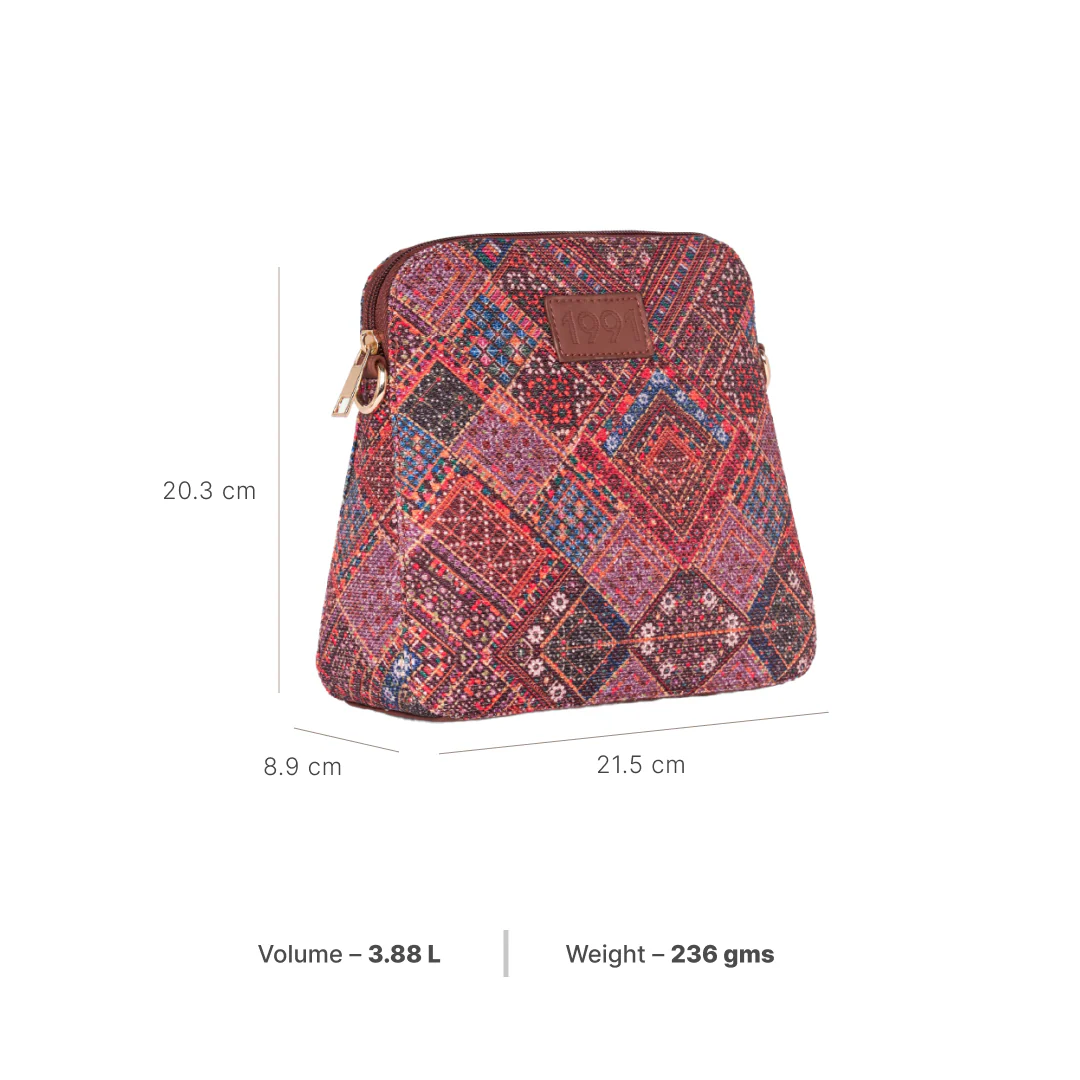 Bhuj Rabari Regular Sling Bag - 1991 by Zouk - Image 4