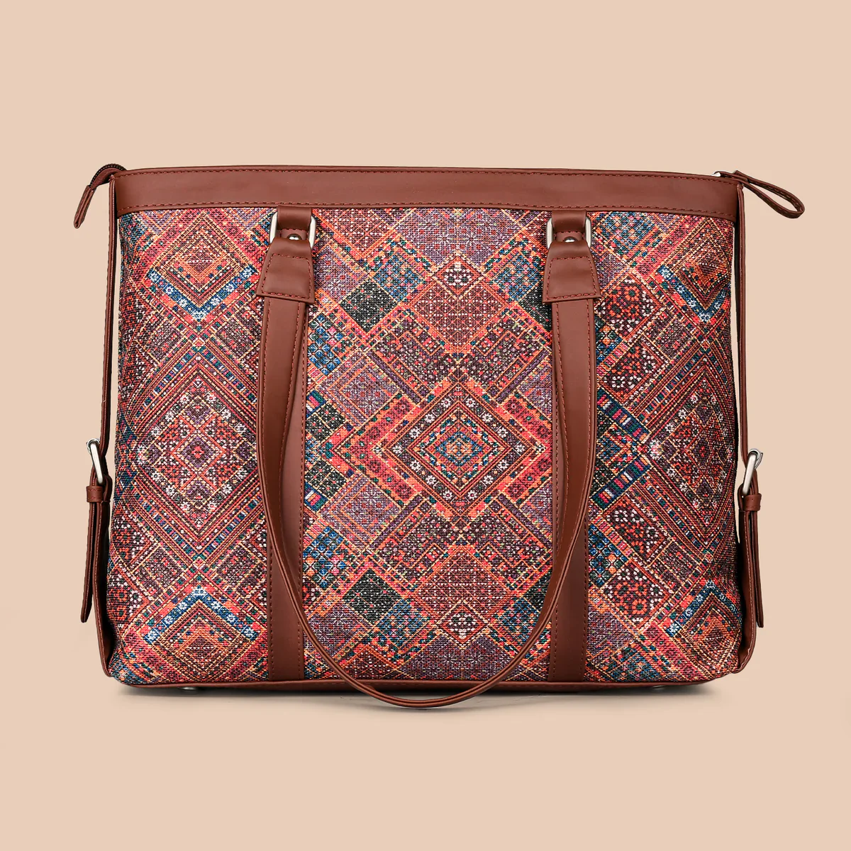 Bhuj Rabari Structured Shoulder Bag and Women's Office Bag Combo - Image 3