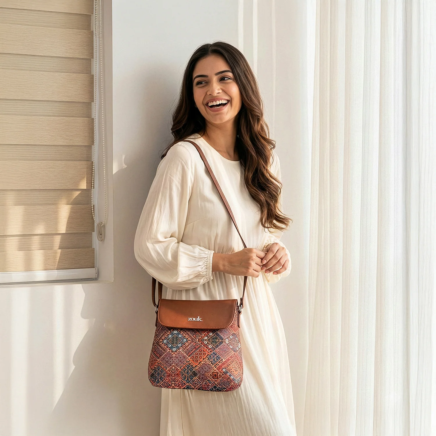 Bhuj Rabari Flap Sling Bag - Image 2