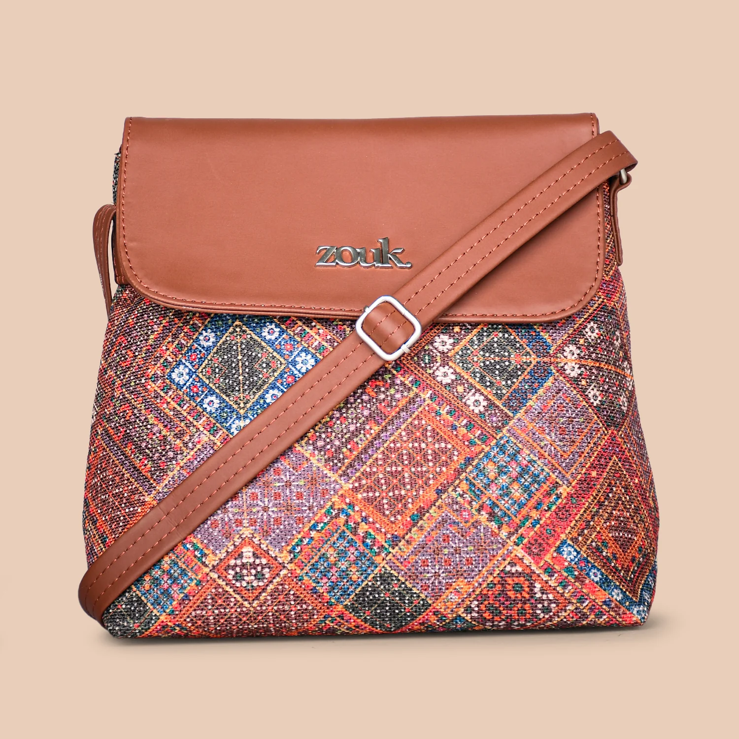 Bhuj Rabari Flap Sling Bag - Image 3