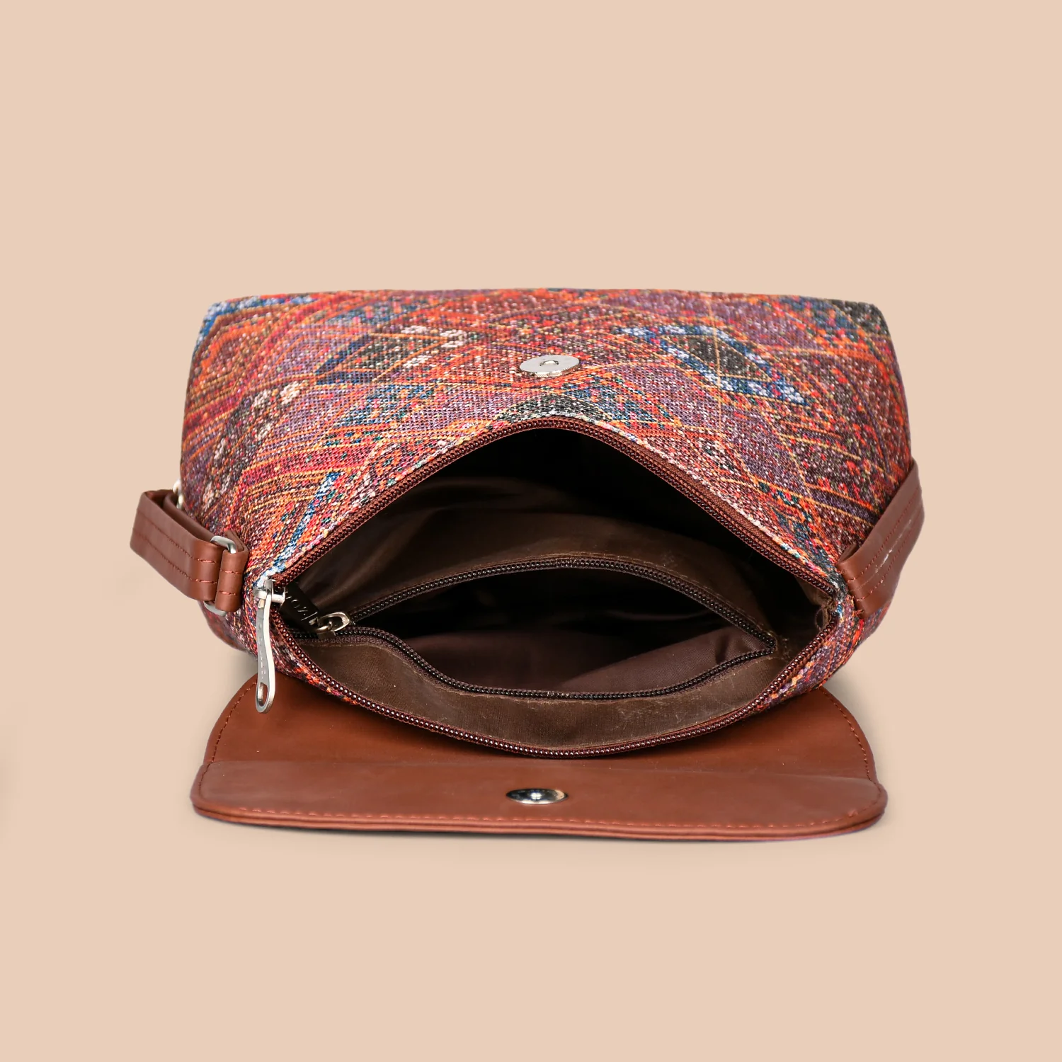 Bhuj Rabari Flap Sling Bag - Image 6