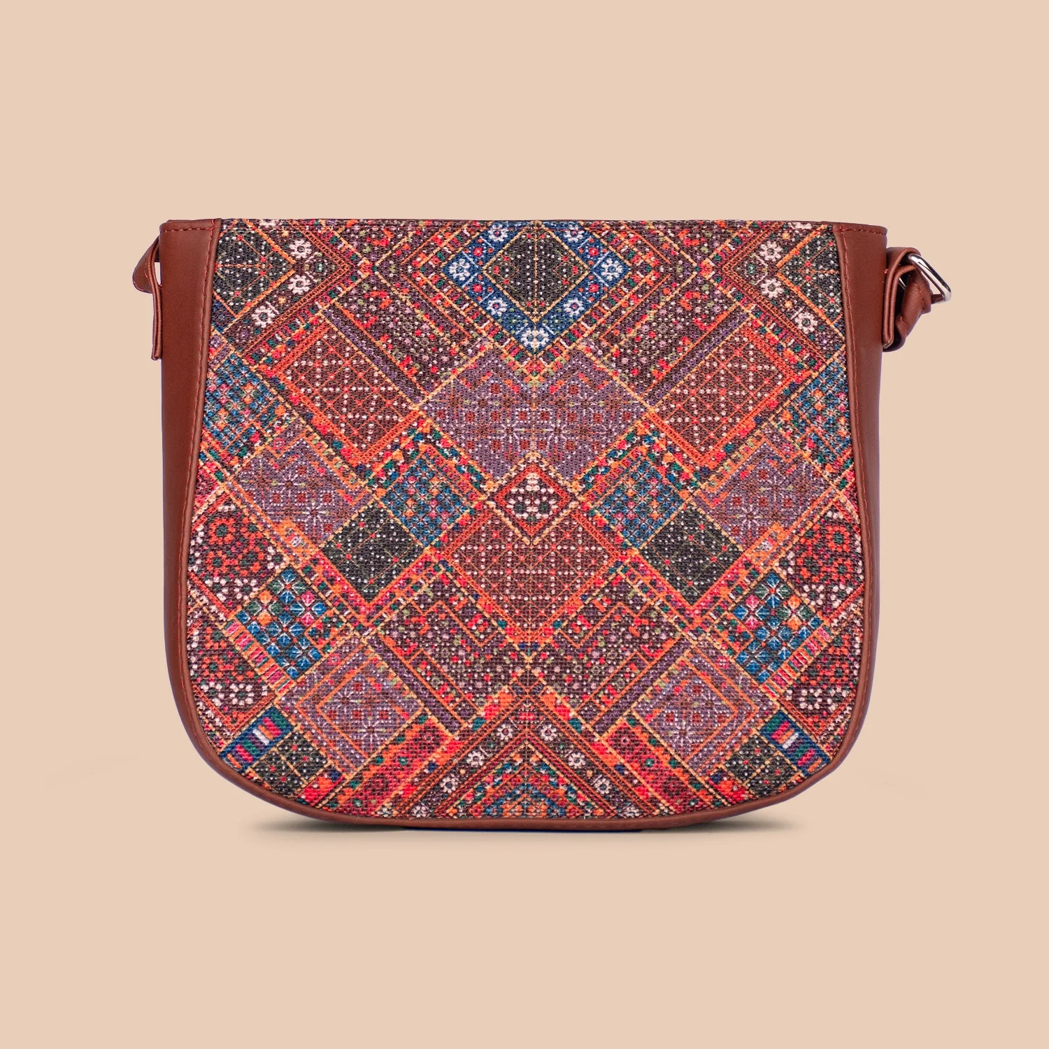 Bhuj Rabari U-Shaped Sling Bag - Image 4