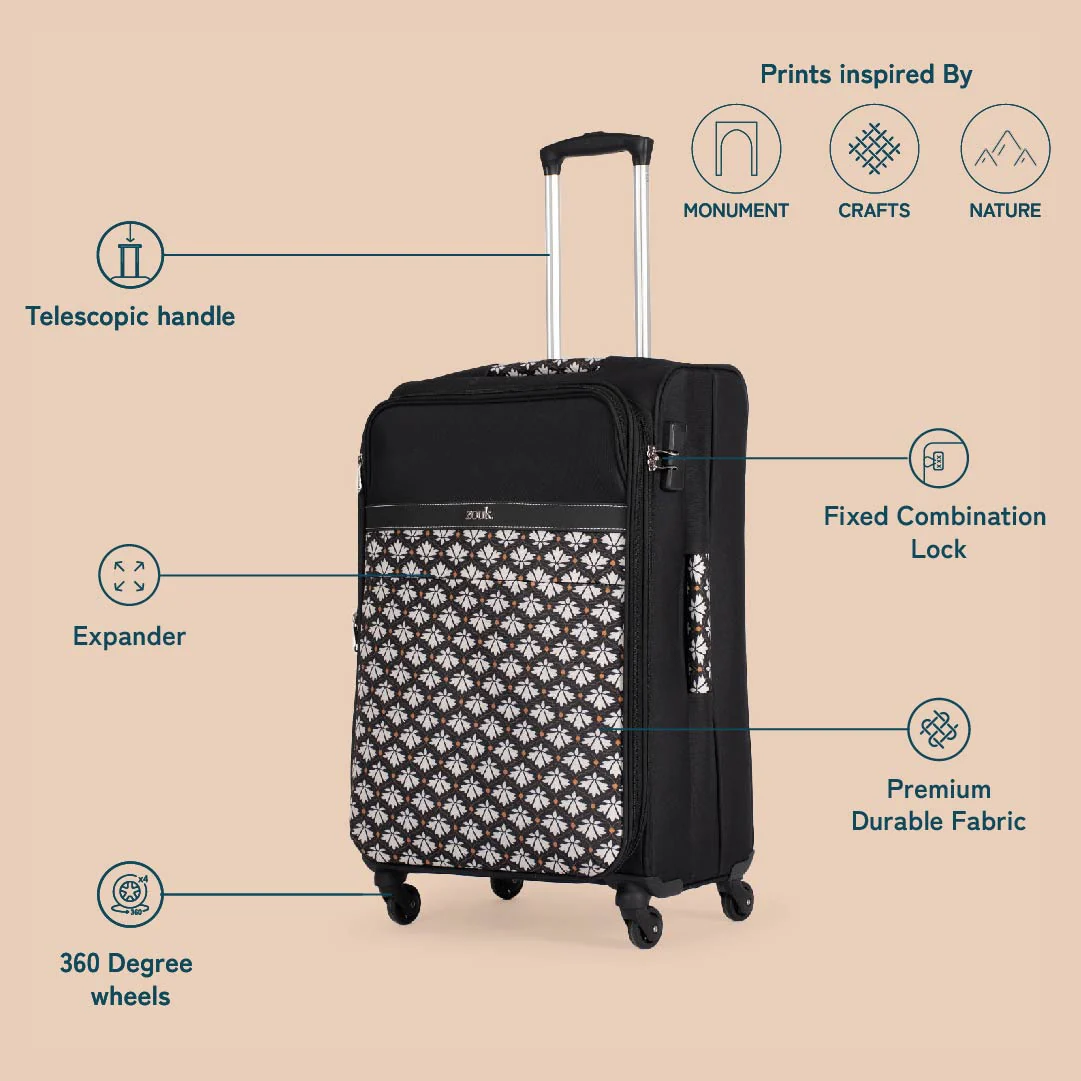 Bidri Kaiser Avasa Trolley Bag (Black) - Image 5