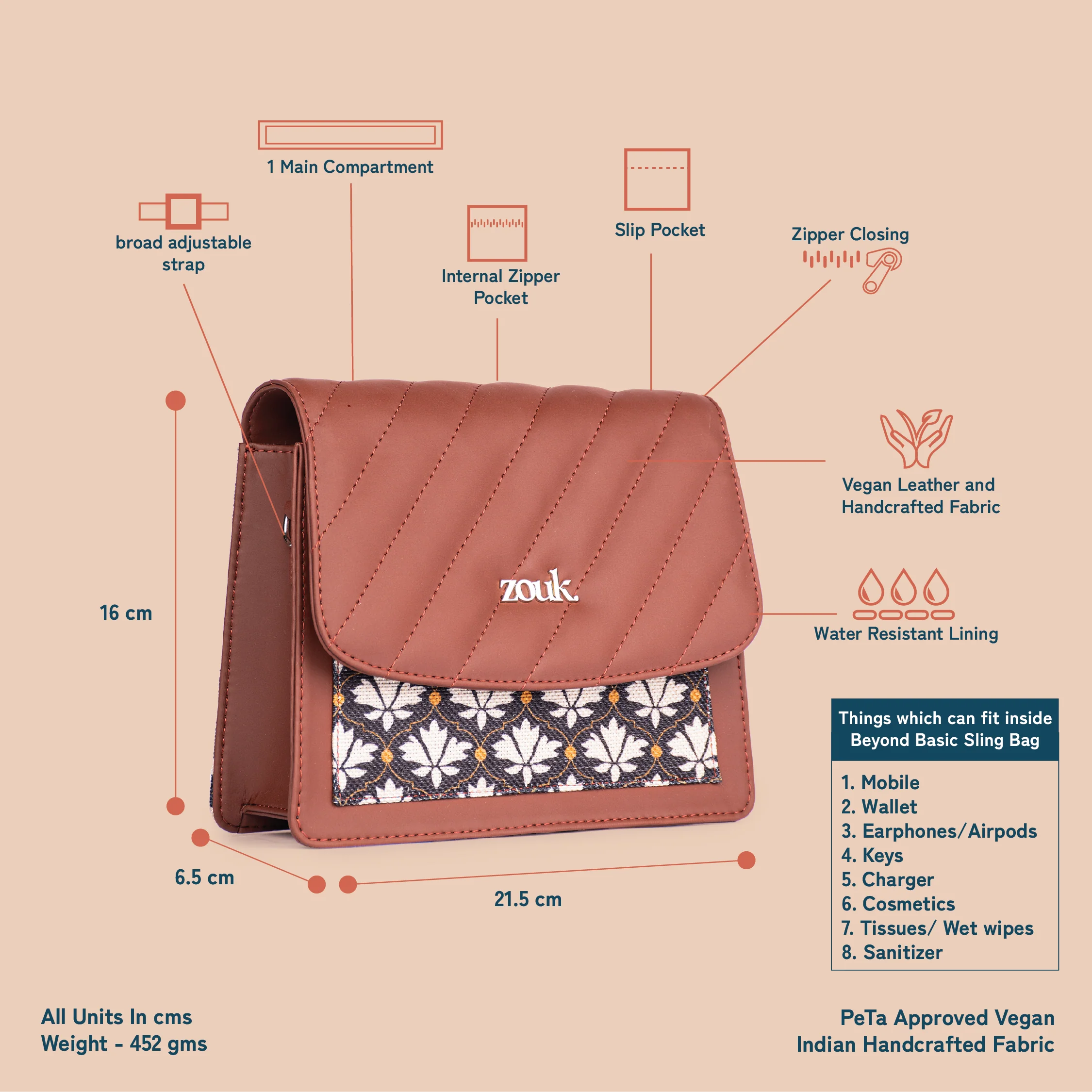 Bidri Kaiser Beyond Basic Sling Bag - Image 5