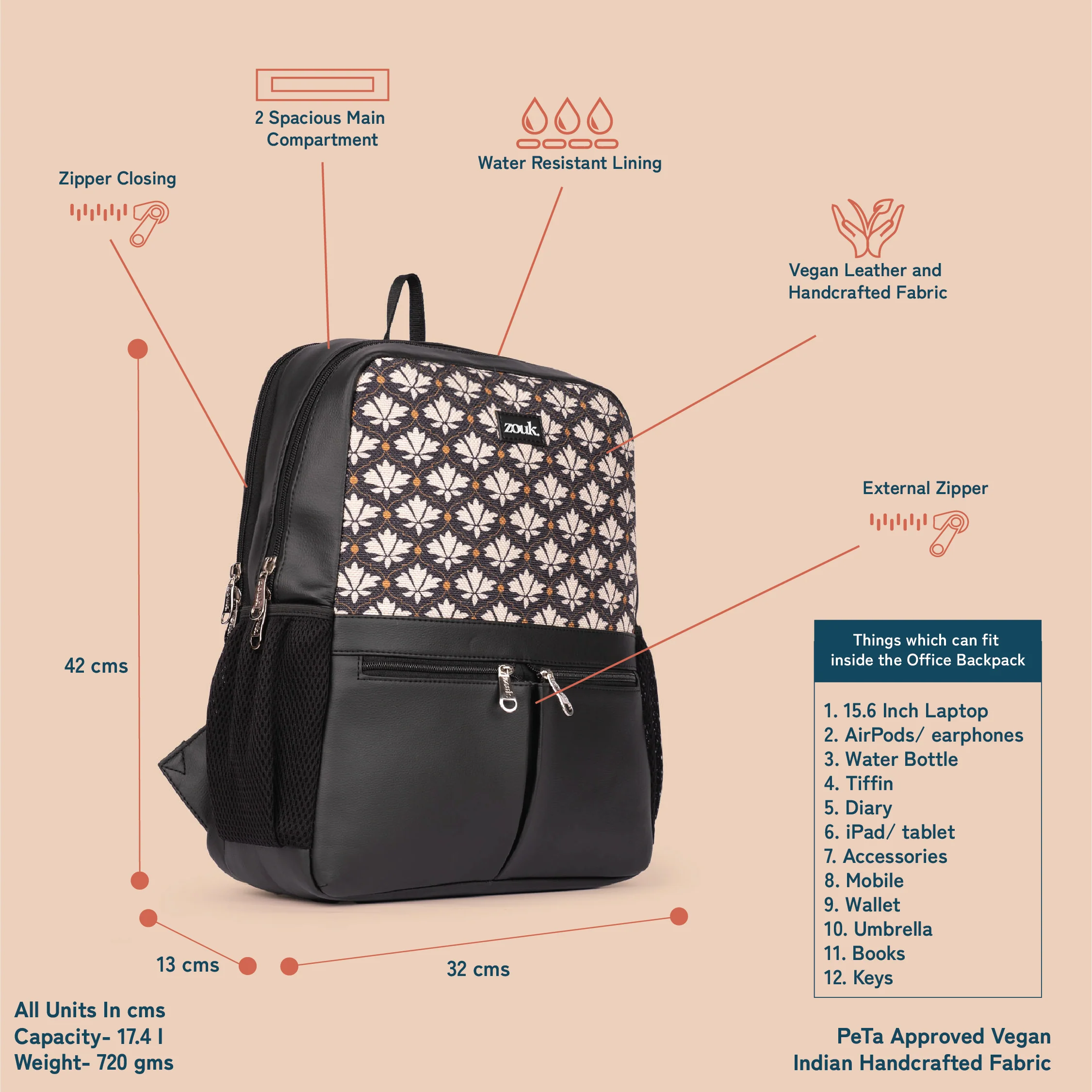 Bidri Kaiser Office Backpack - Image 4