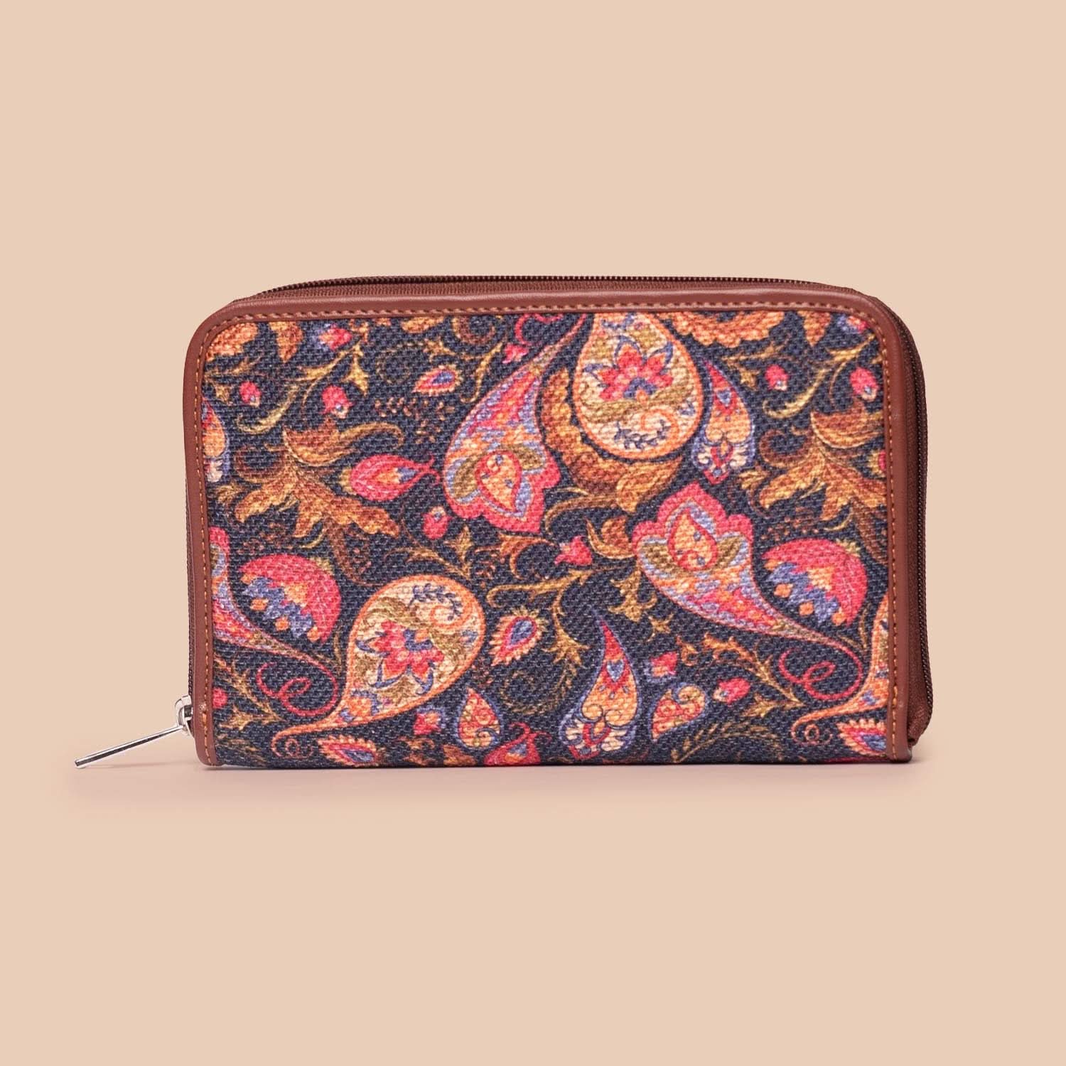 Bidri Kaiser & Paisley Print - SAK Satchel & Classic Zipper Wallet Combo - Image 7