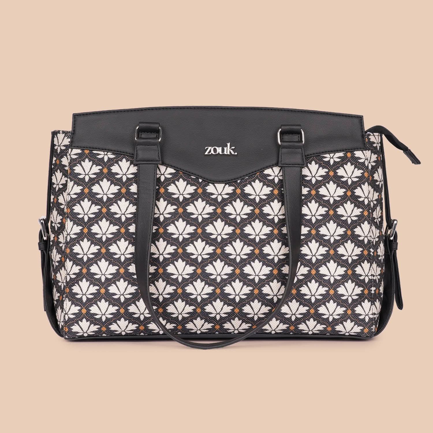 Bidri Kaiser & Paisley Print - Women's Work Bag & Classic Zipper Wallet Combo - Image 2