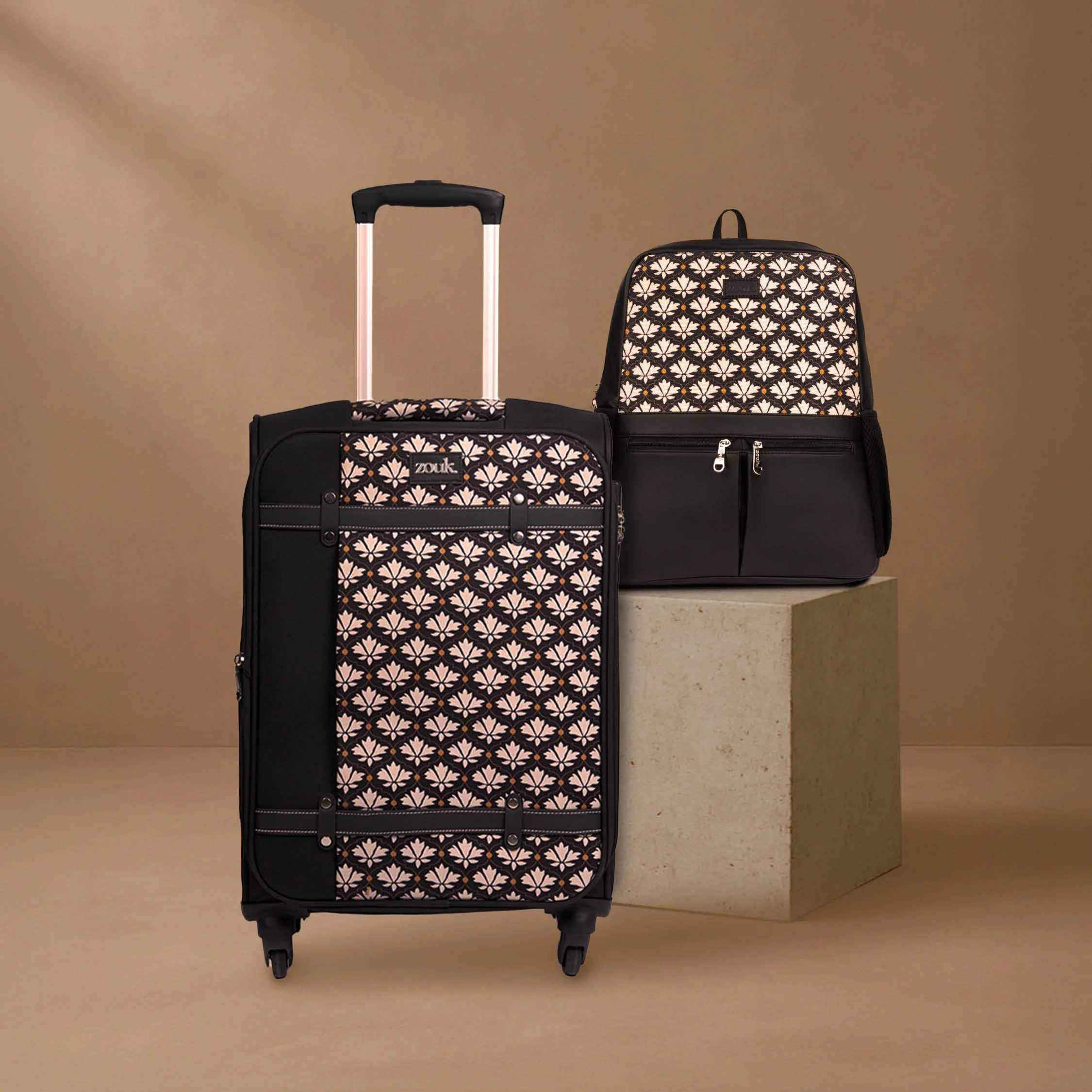 Bidri Kaiser Saira Black Trolley x Bidri Kaiser Office Backpack