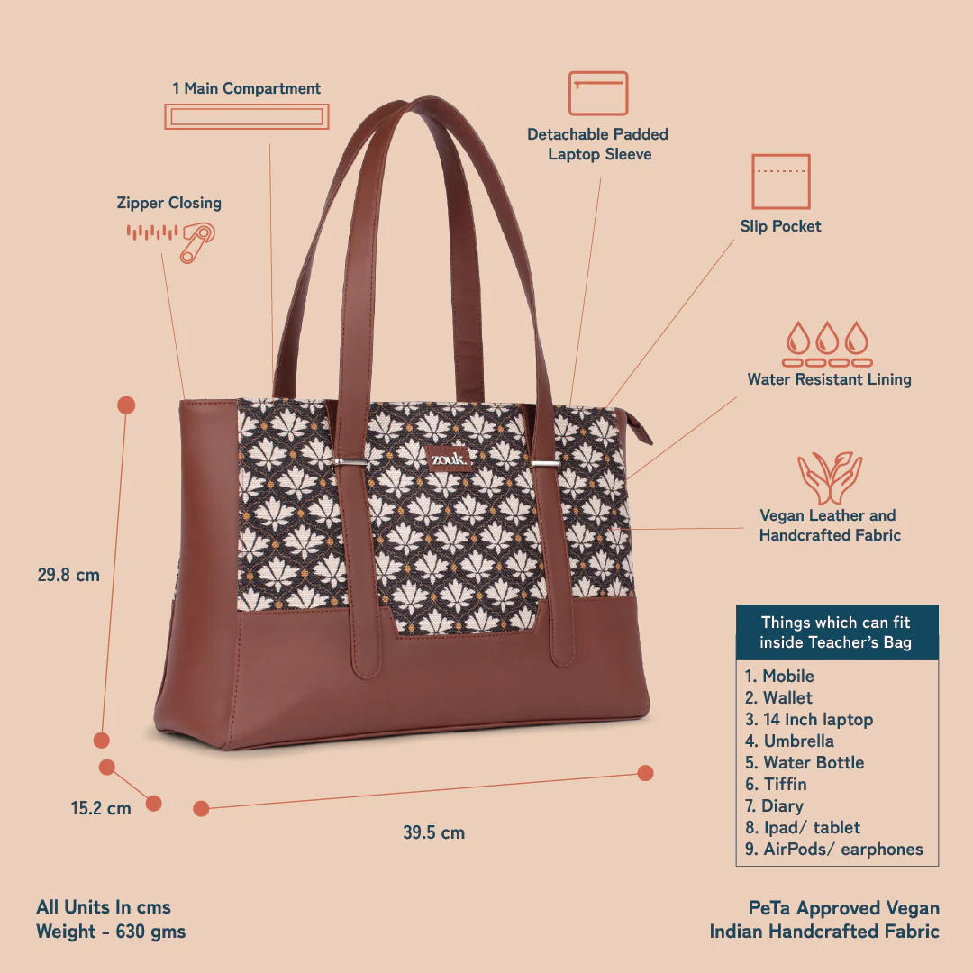 Zouk Bidri Kaiser Maya Multitasker Tote Bag - Image 7