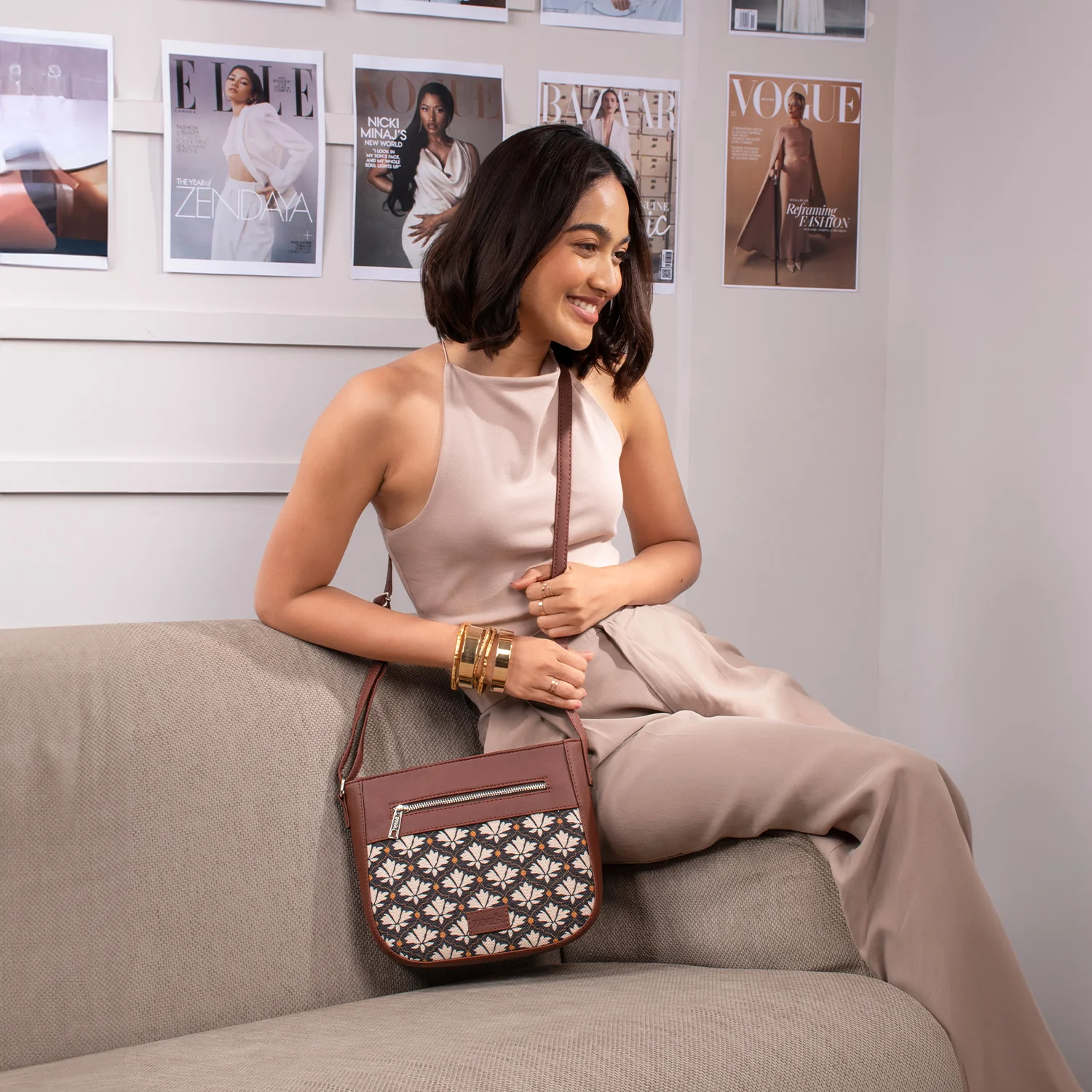 Bidri Kaiser U-Shaped Sling Bag - Image 2