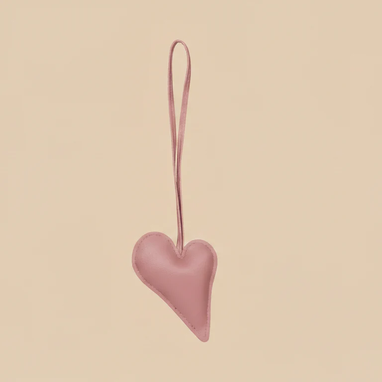 Big Heart Bag Charm - Baby Pink - Image 3