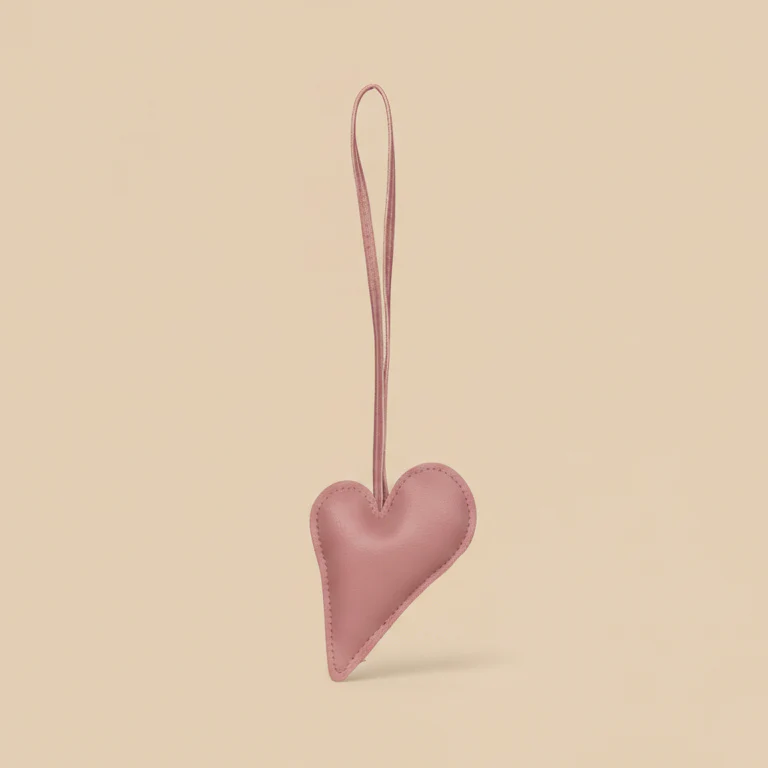 Big Heart Bag Charm - Baby Pink - Image 4