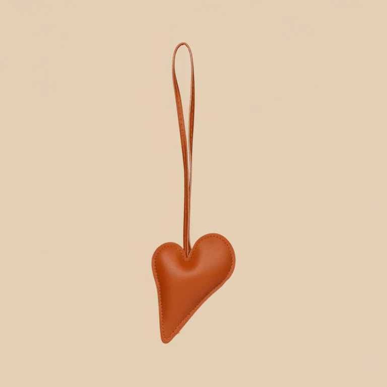 Big Heart Bag Charm - Orange - Image 5