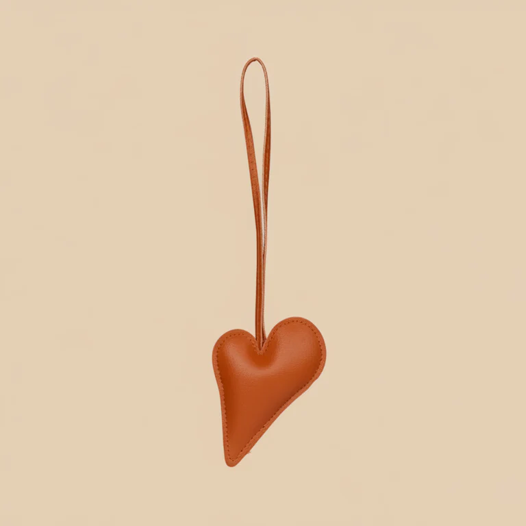 Big Heart Bag Charm - Orange - Image 6