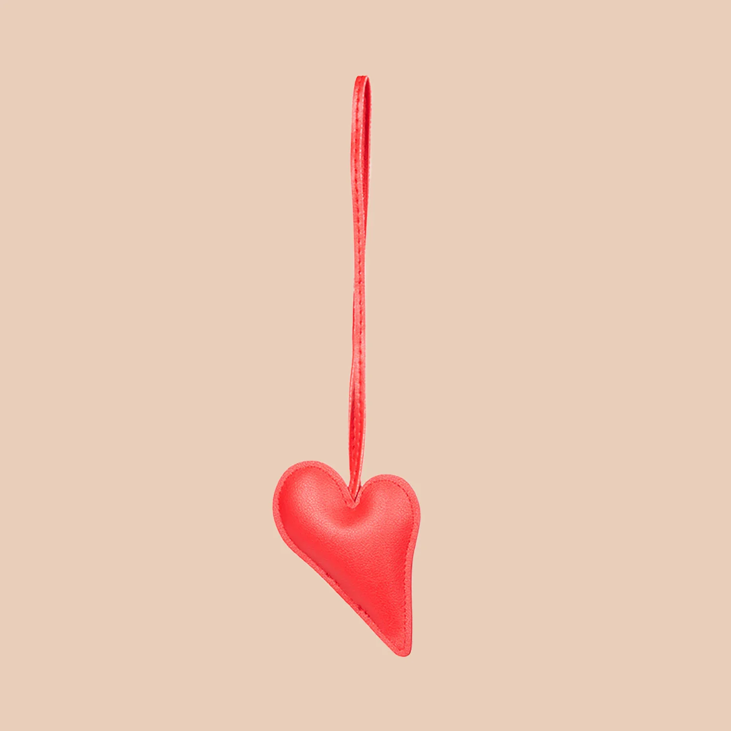Big Heart Bag Charm - Red - Image 3