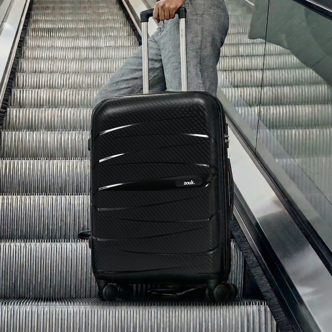 Black Aira Trolley Bag Combo (Cabin & Large) - Image 6