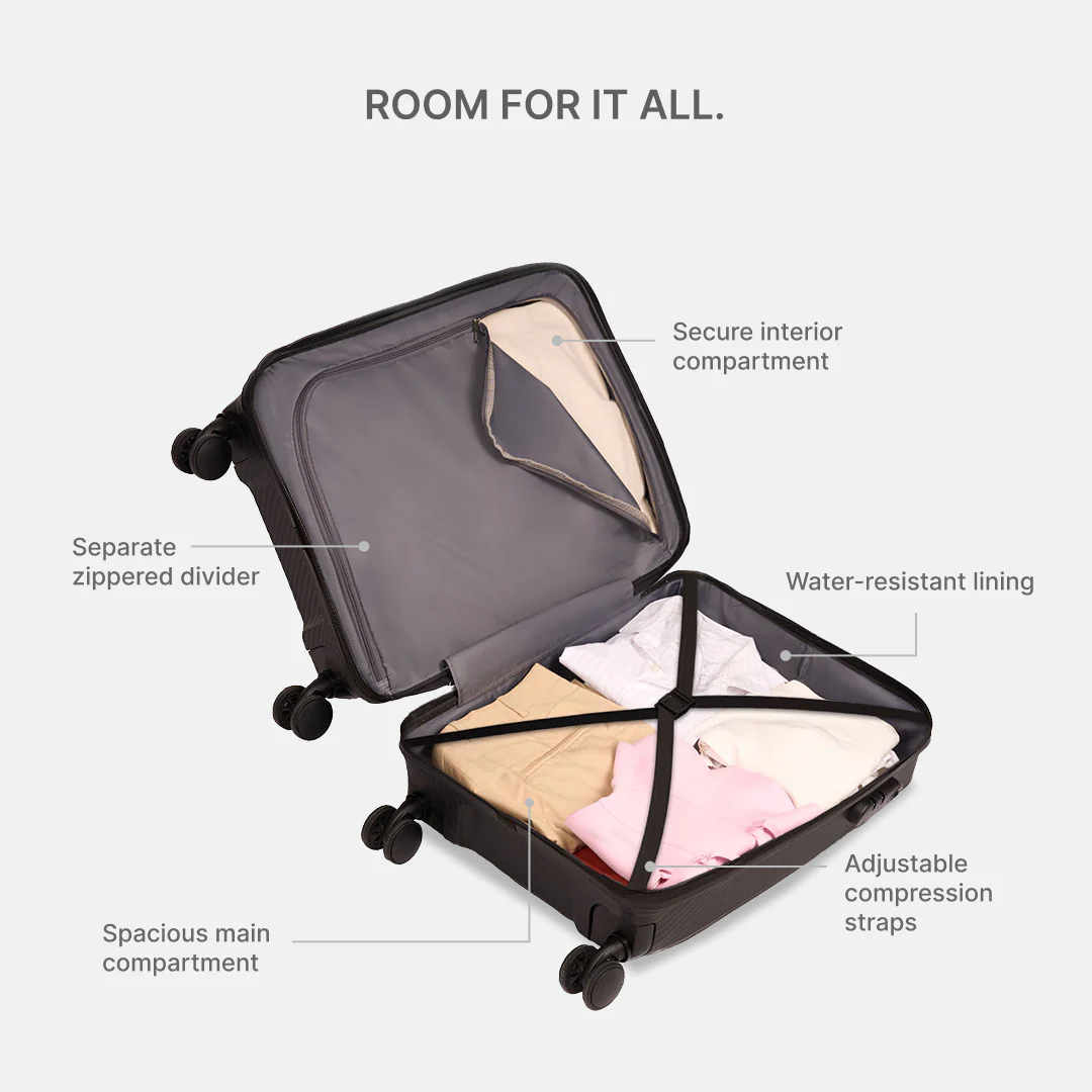 Black Aira Trolley Bag (Medium) - Image 7