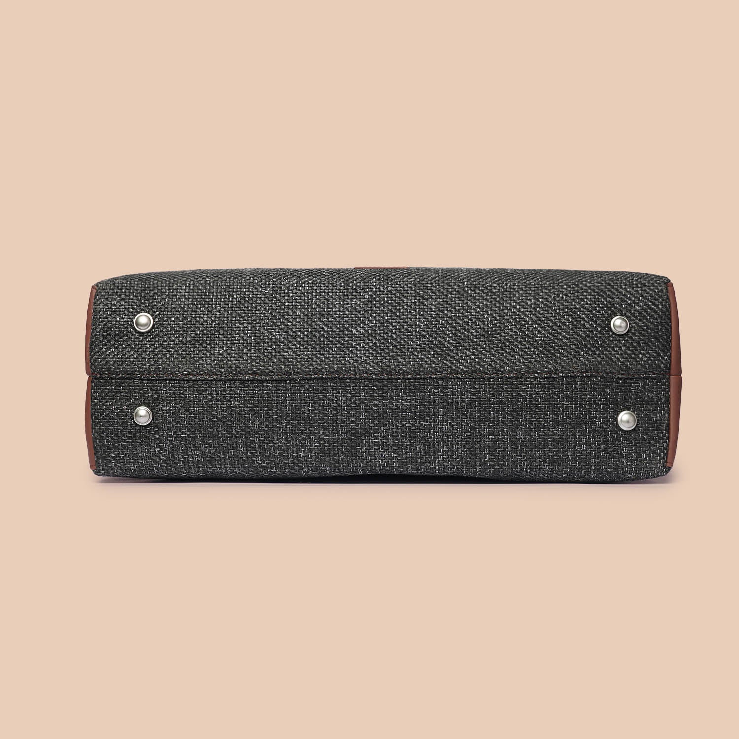 Black Metal Statement Office Bag - Image 10