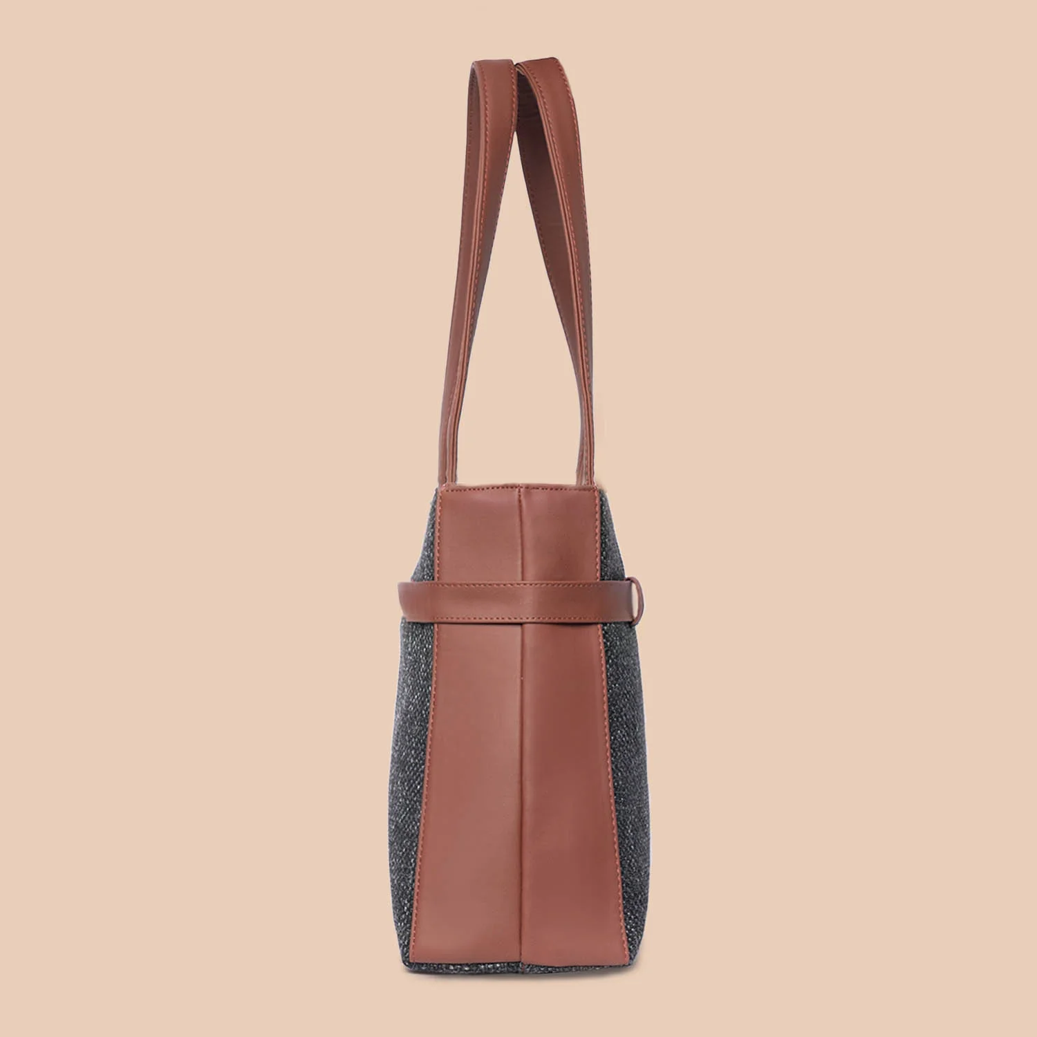 Black Metal Statement Office Bag - Image 9