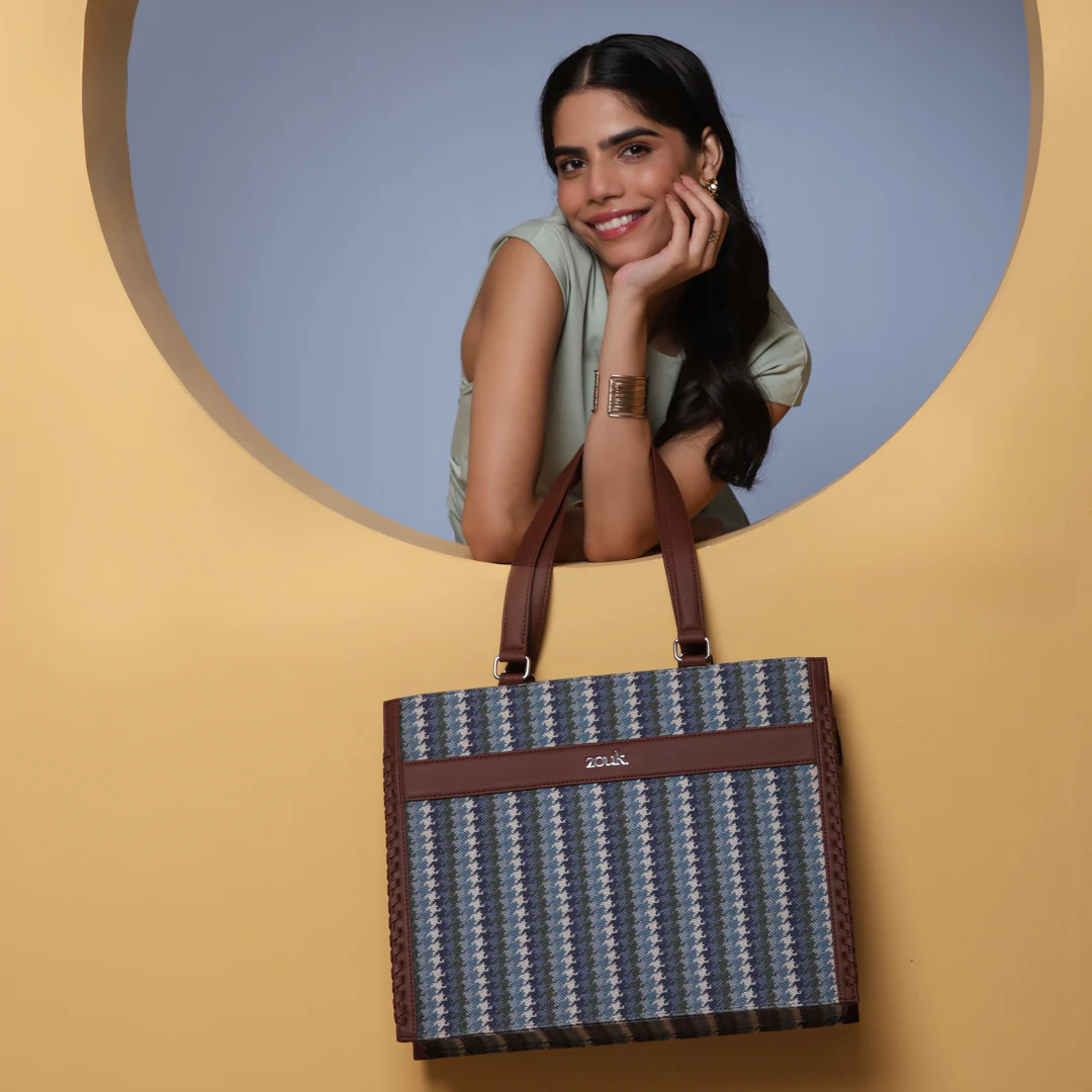 Bombay Houndstooth Boardroom Office Bag