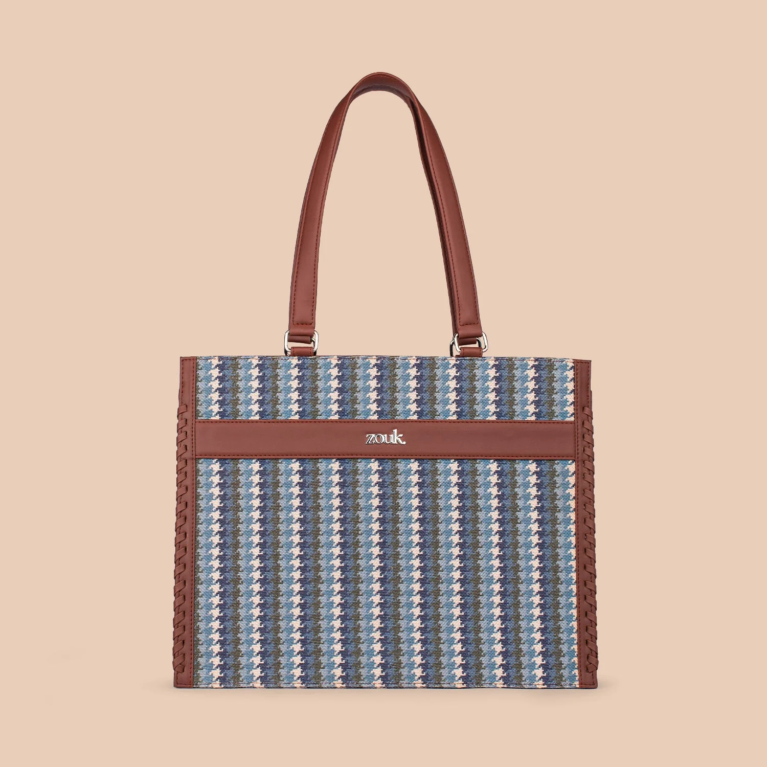 Bombay Houndstooth Boardroom Office Bag - Image 3