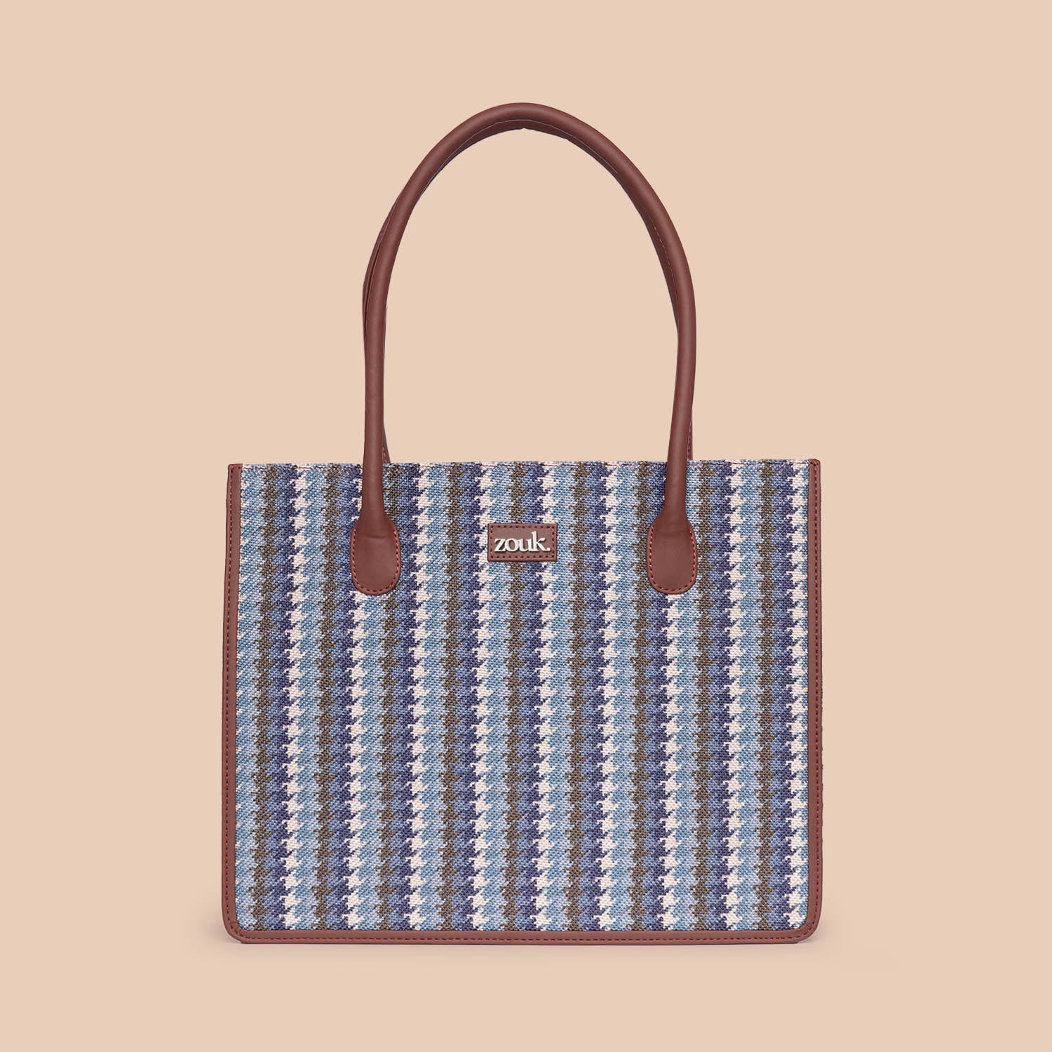Bombay Houndstooth Book Tote - Image 3