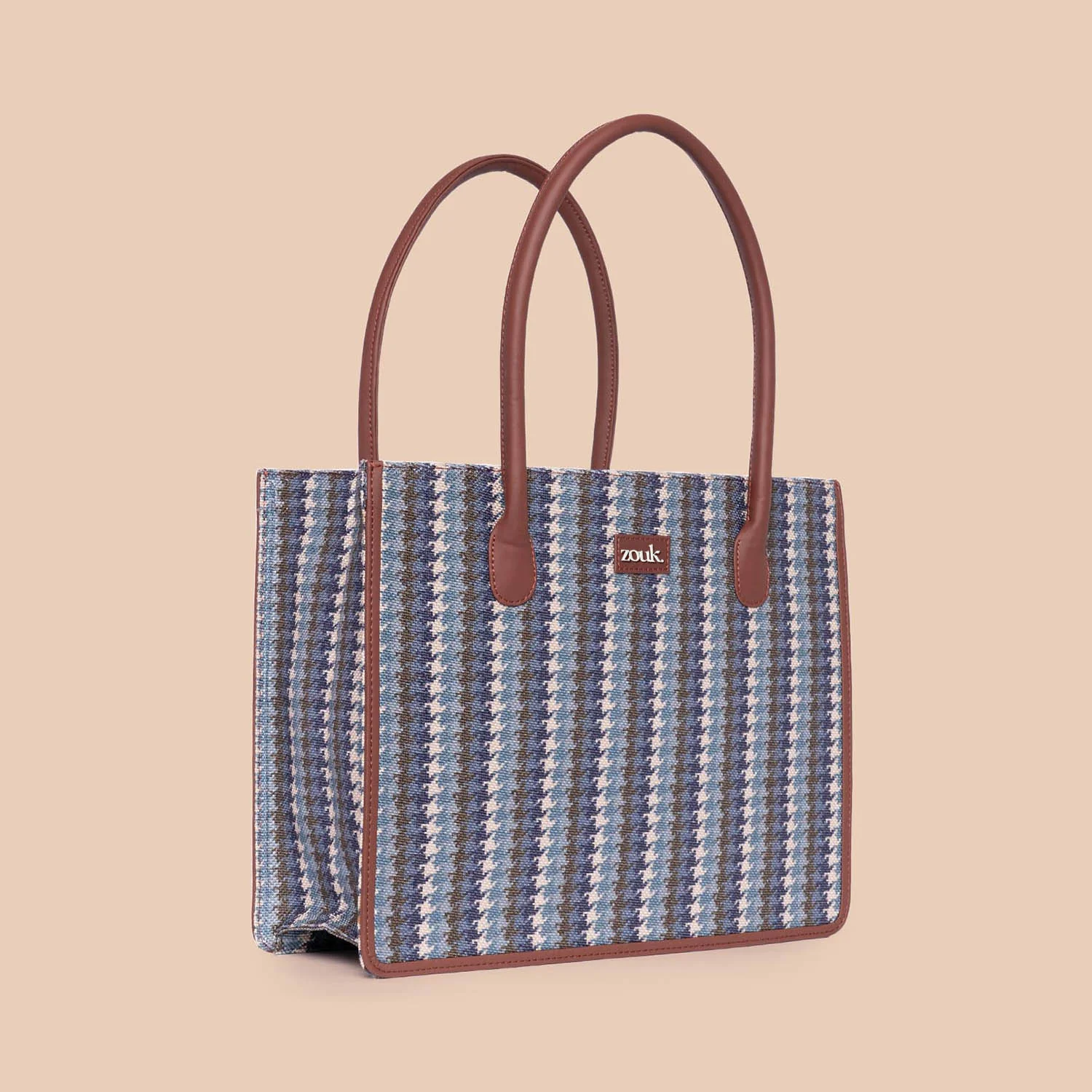 Bombay Houndstooth Book Tote - Image 5