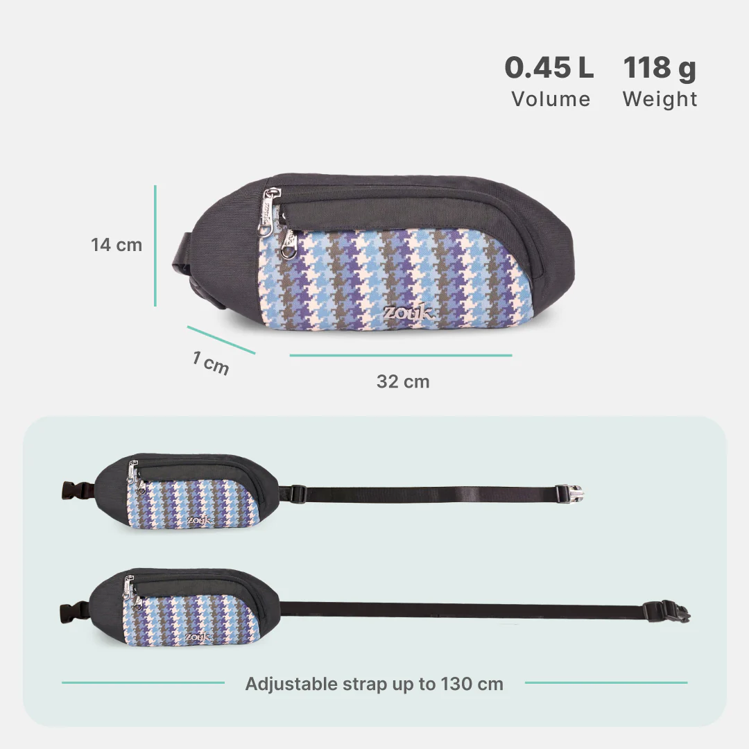 Bombay Houndstooth Faye Fanny Pack - Image 3