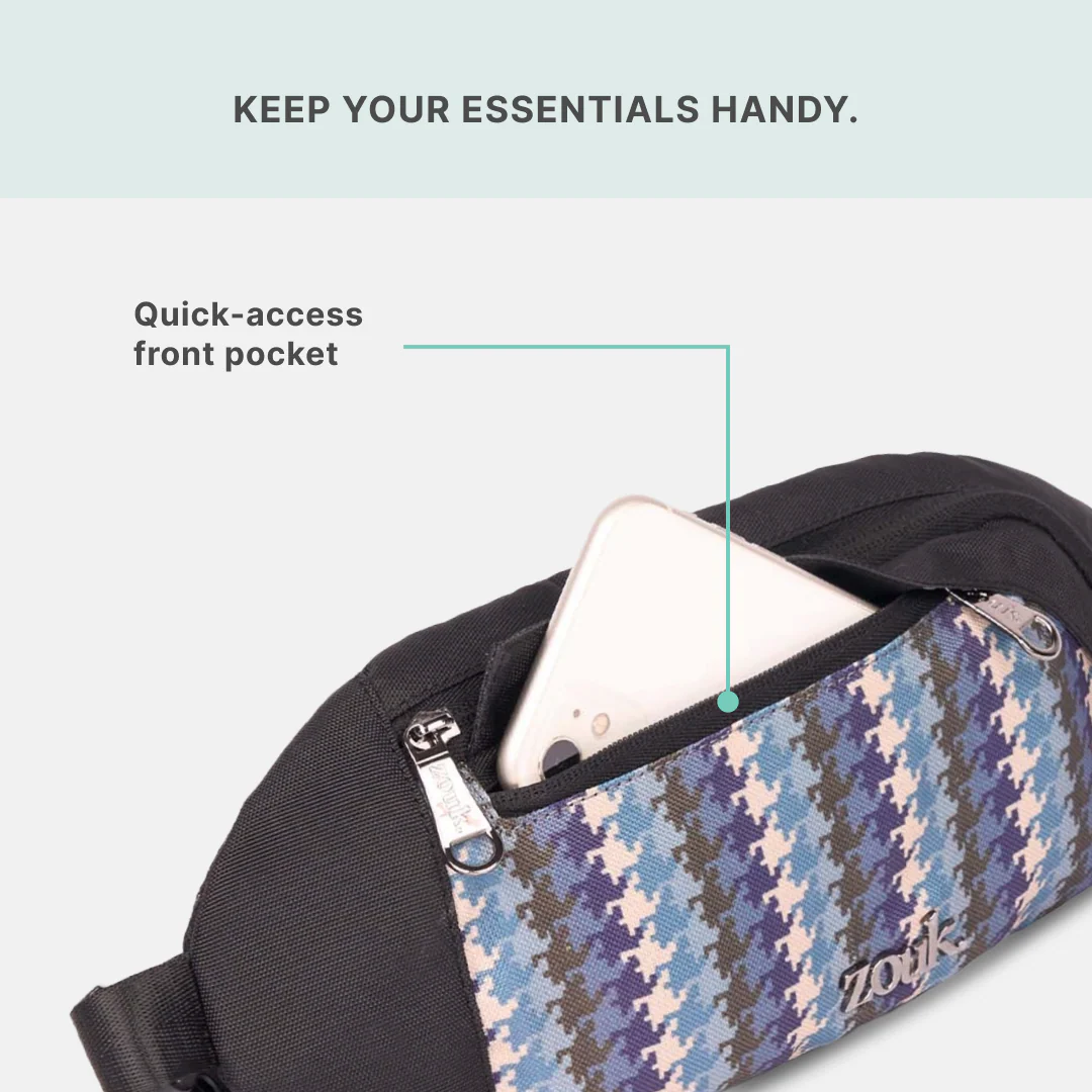 Bombay Houndstooth Faye Fanny Pack - Image 4