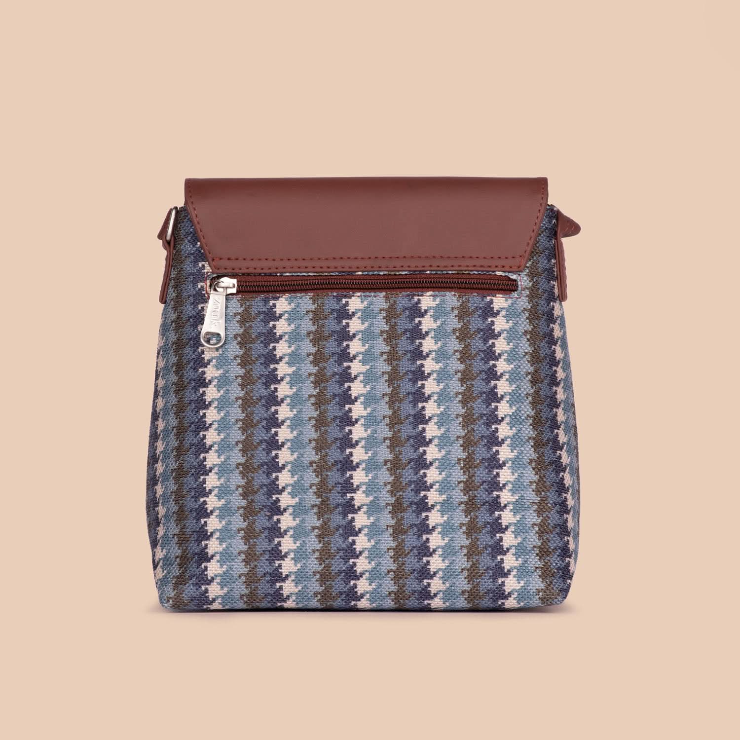 Bombay Houndstooth Flap Sling Bag - Image 3