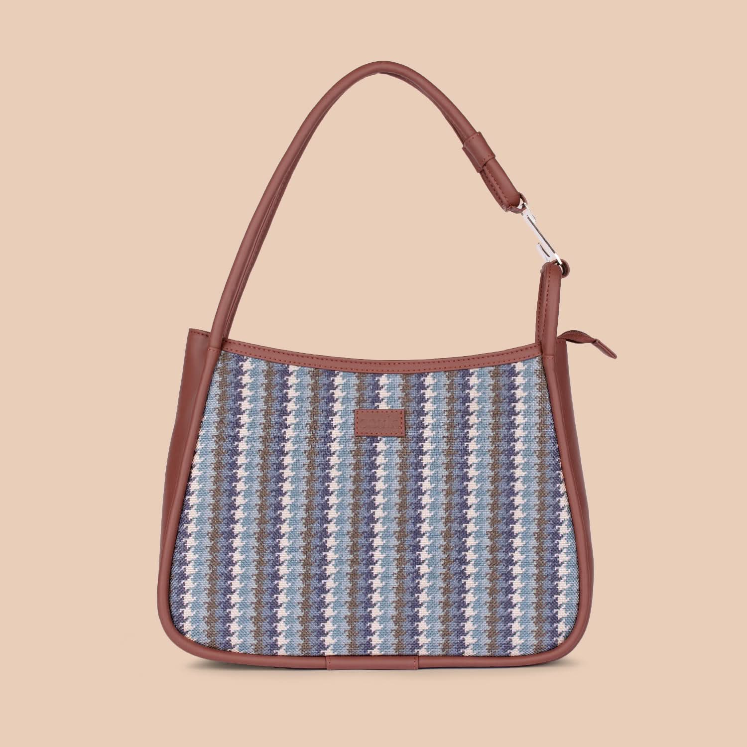 Bombay Houndstooth Sleek Shoulder Bag - Image 10